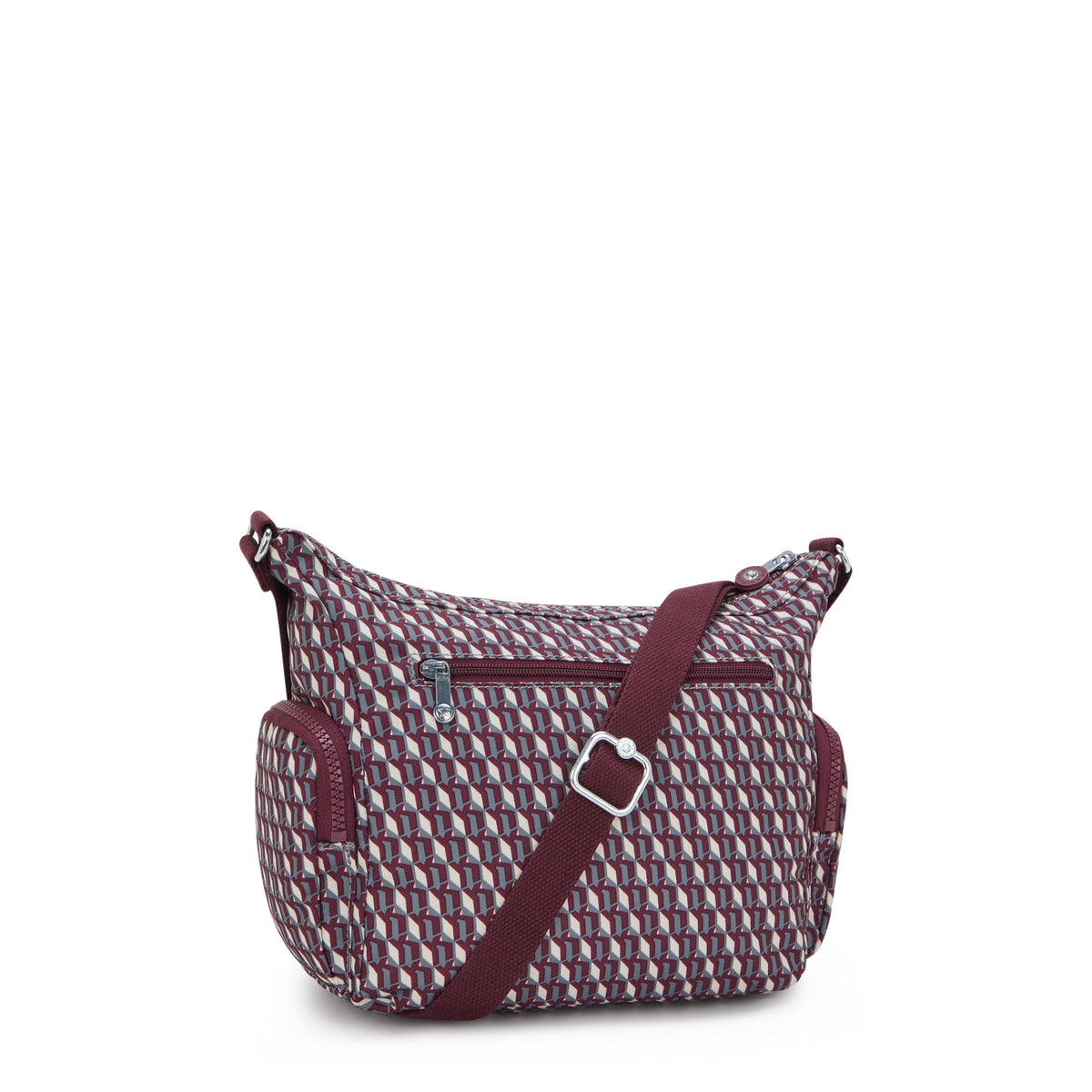 Kipling Gabbie S 3Dk Wine Medium crossbody I3759-1PB