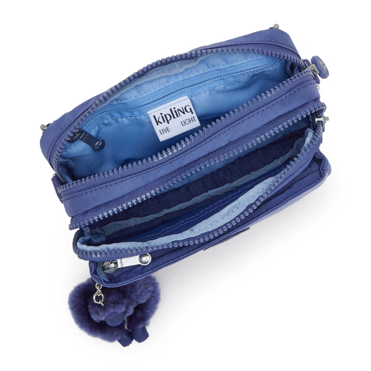 Kipling Abanu Multi Ocean Blue Small Crossbody Convertible To WaistBag  I3795-24U