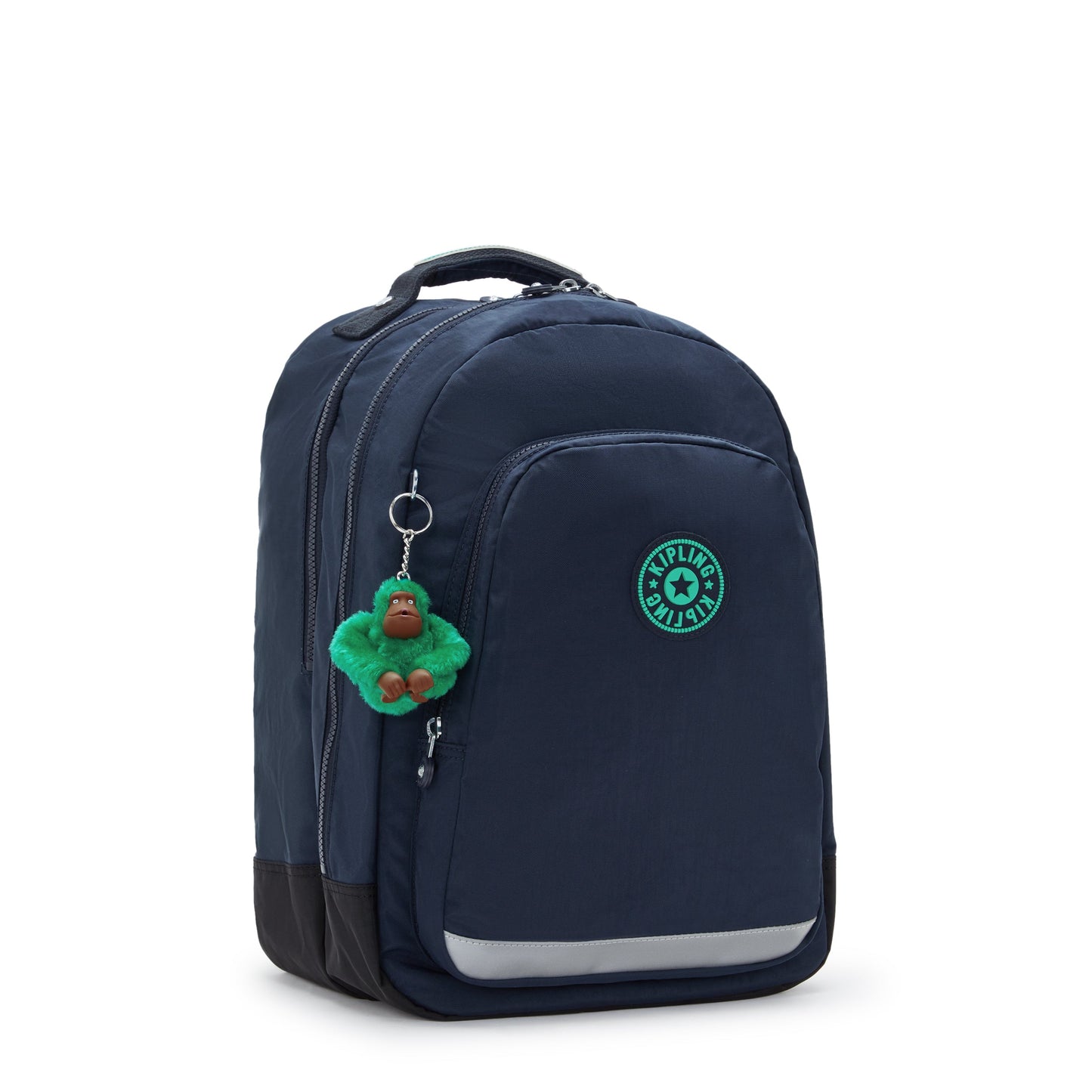 KIPLING-Class Room-Large backpack (with laptop protection)-Blue Green Bl-I4053-CD7