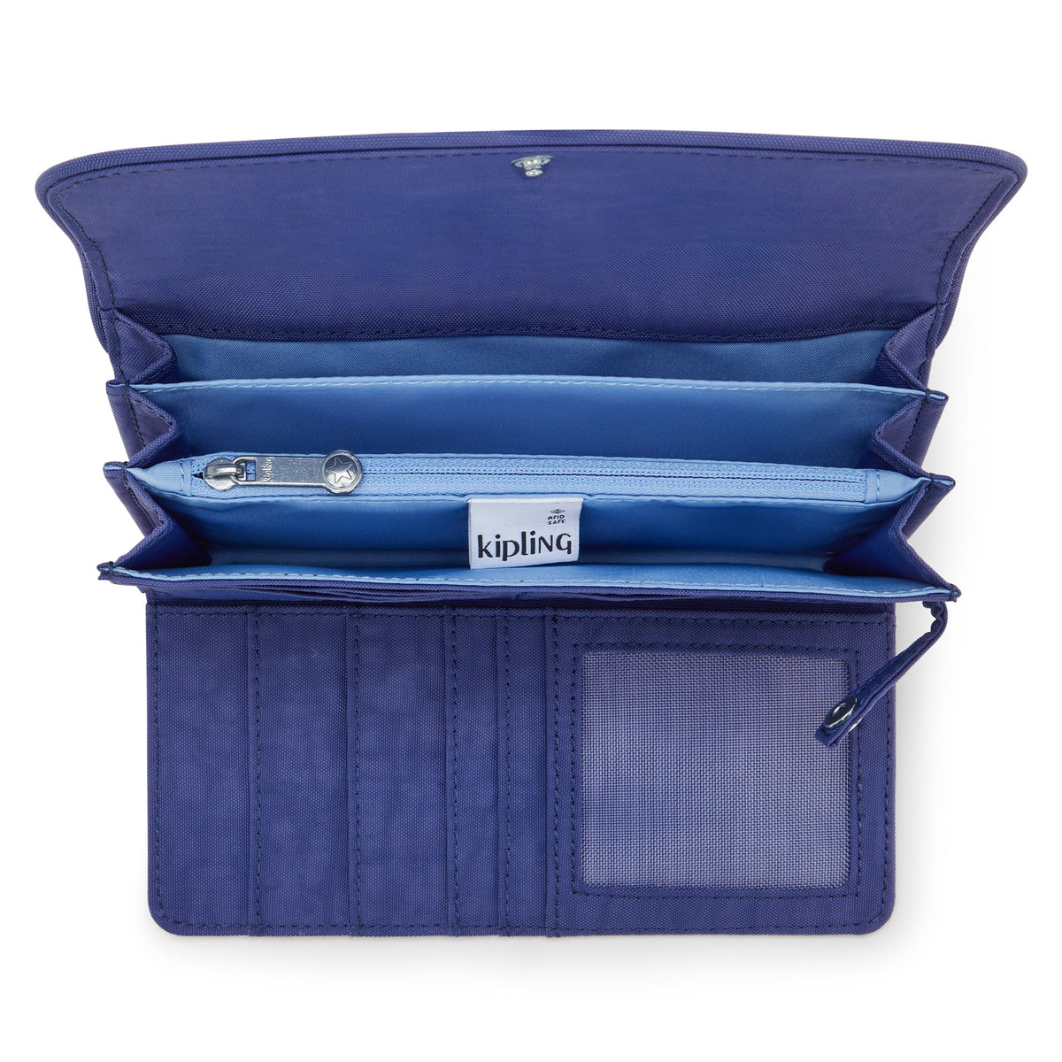 Kipling Money Land Ocean Blue Large Wallet I4191-24U