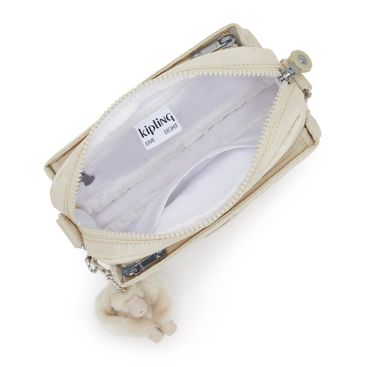 Kipling Abanu Hideaway Beige Small Crossbody I4208-7JR