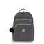 Kipling Seoul Lap Back to Grey Large backpack with laptop compartment I4275-1DX