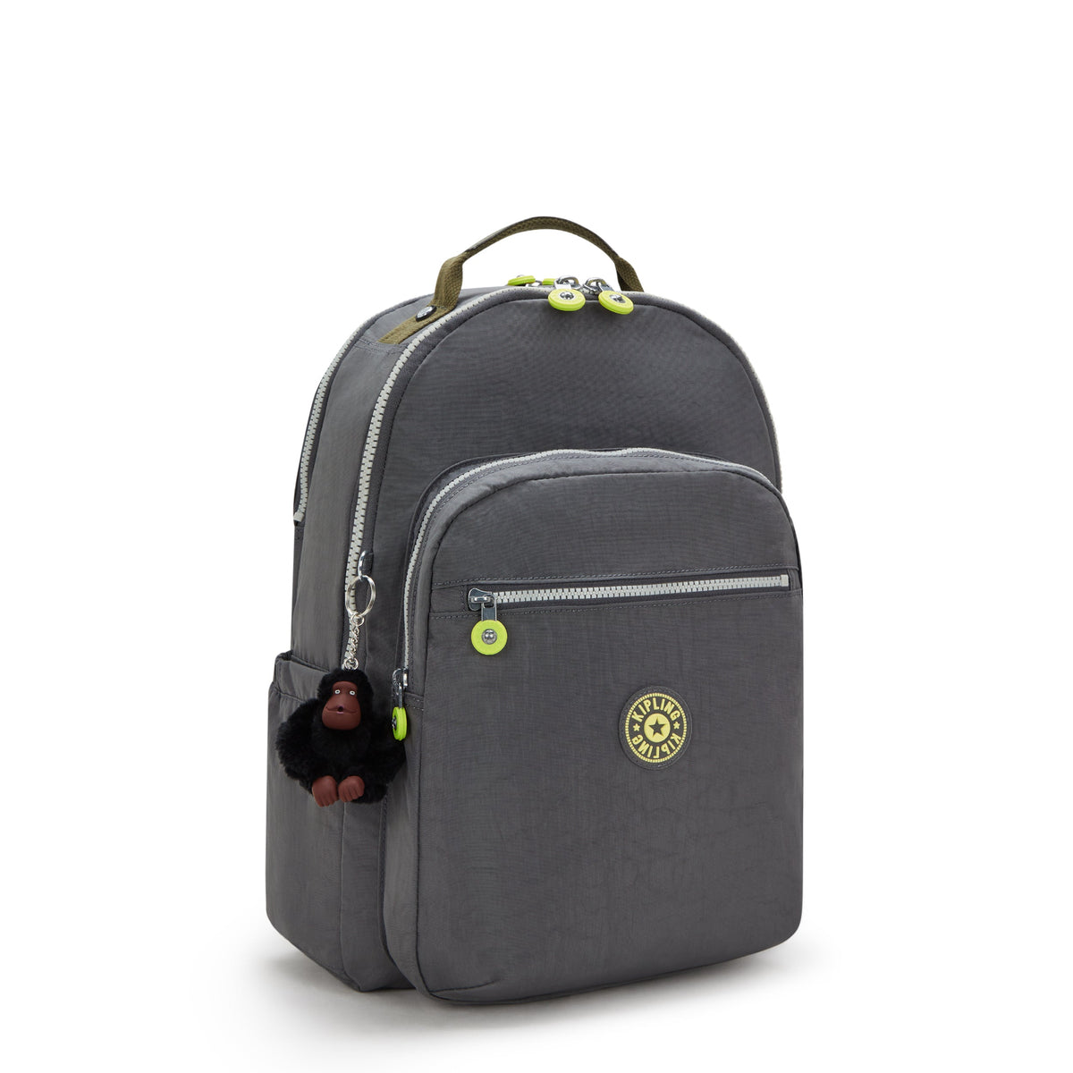 Kipling Seoul Lap Back to Grey Large backpack with laptop compartment I4275-1DX