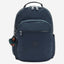 Kipling Seoul Lap True Blue Tonal Large Backpack C2I4275-4DX