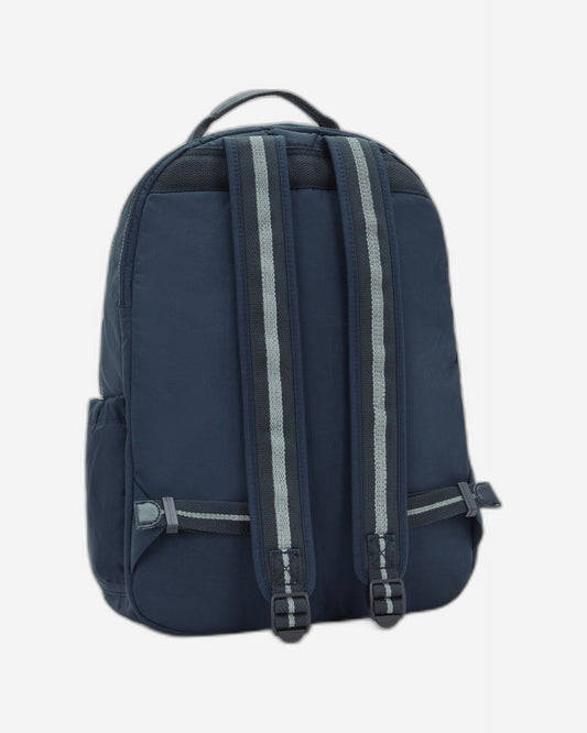 KIPLING-Seoul Lap-Large backpack (with laptop compartment)-True Blue Tonal-I4275-4DX