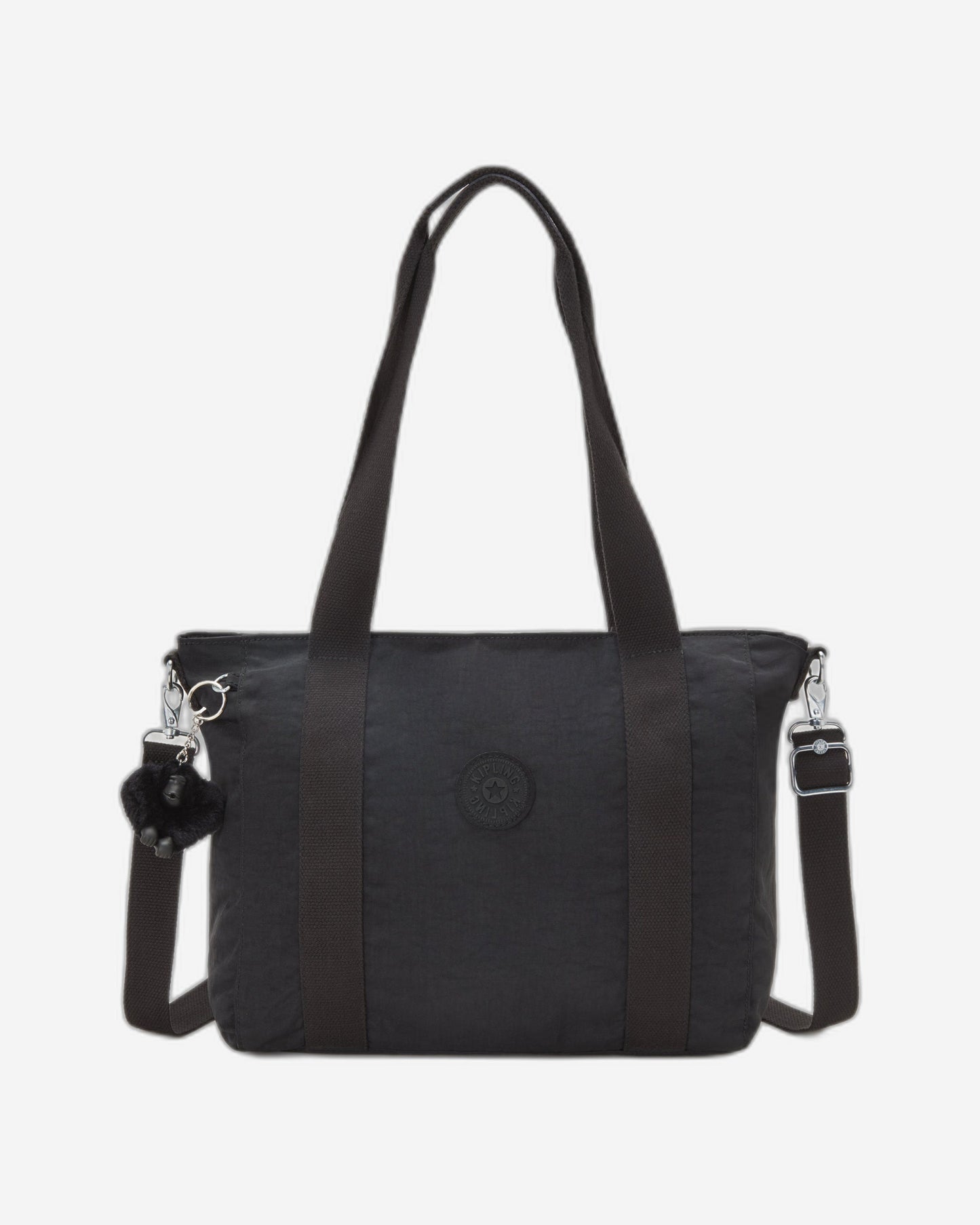 KIPLING Asseni S Black Noir Small tote (with removable shoulderstrap) I4400-P39
