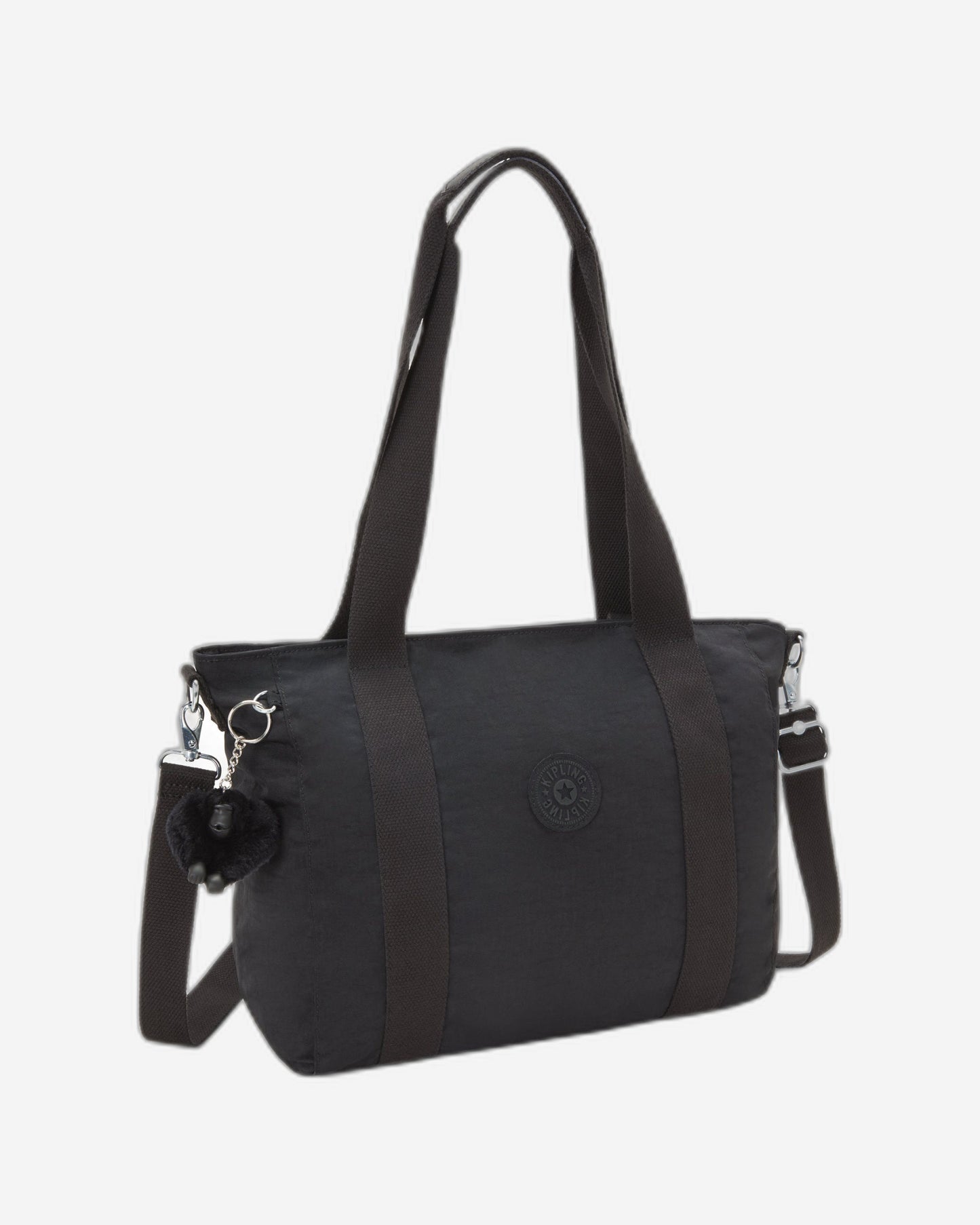 KIPLING Asseni S Black Noir Small tote (with removable shoulderstrap) I4400-P39