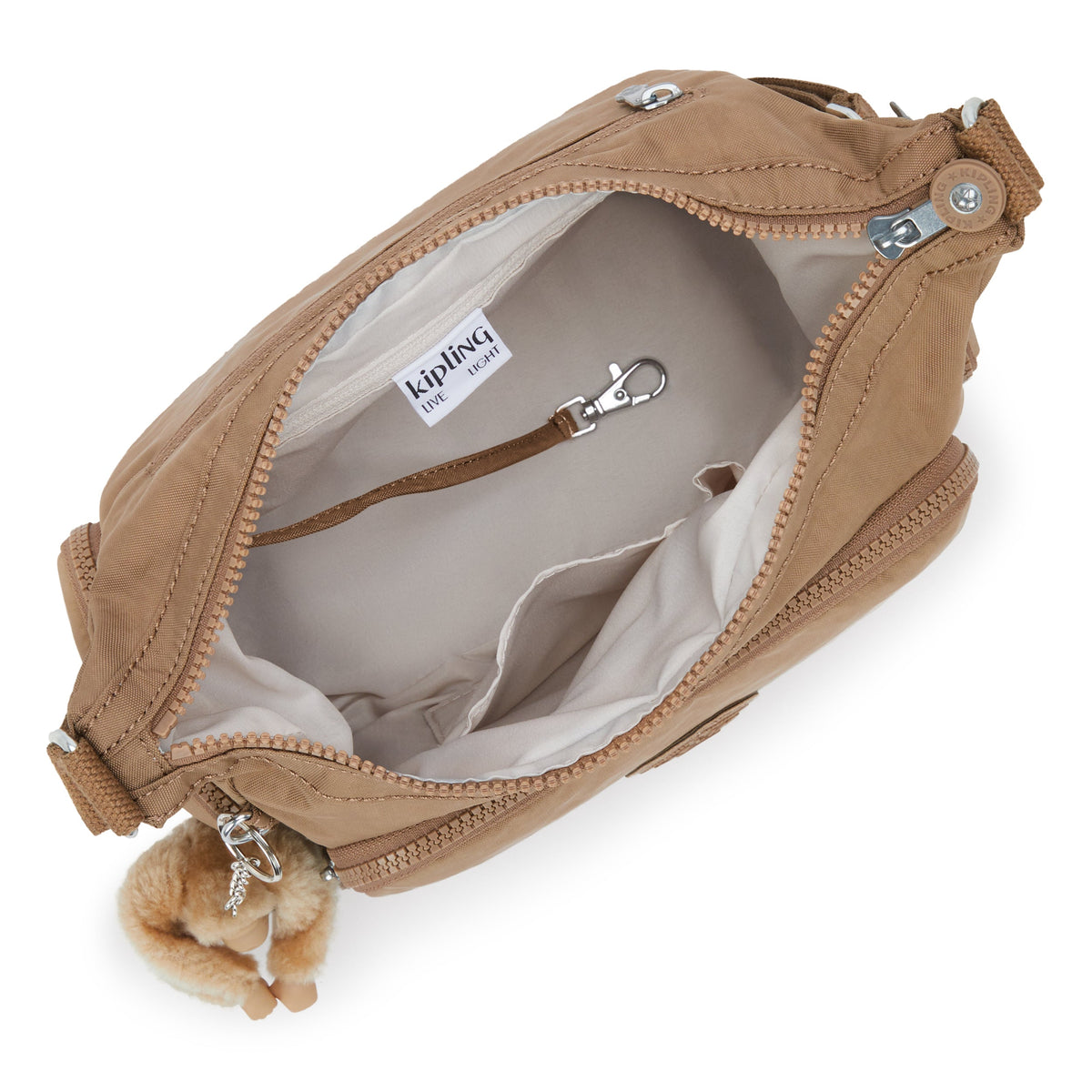 Kipling Gabb S Early Tan Medium crossbody I4493-7CN