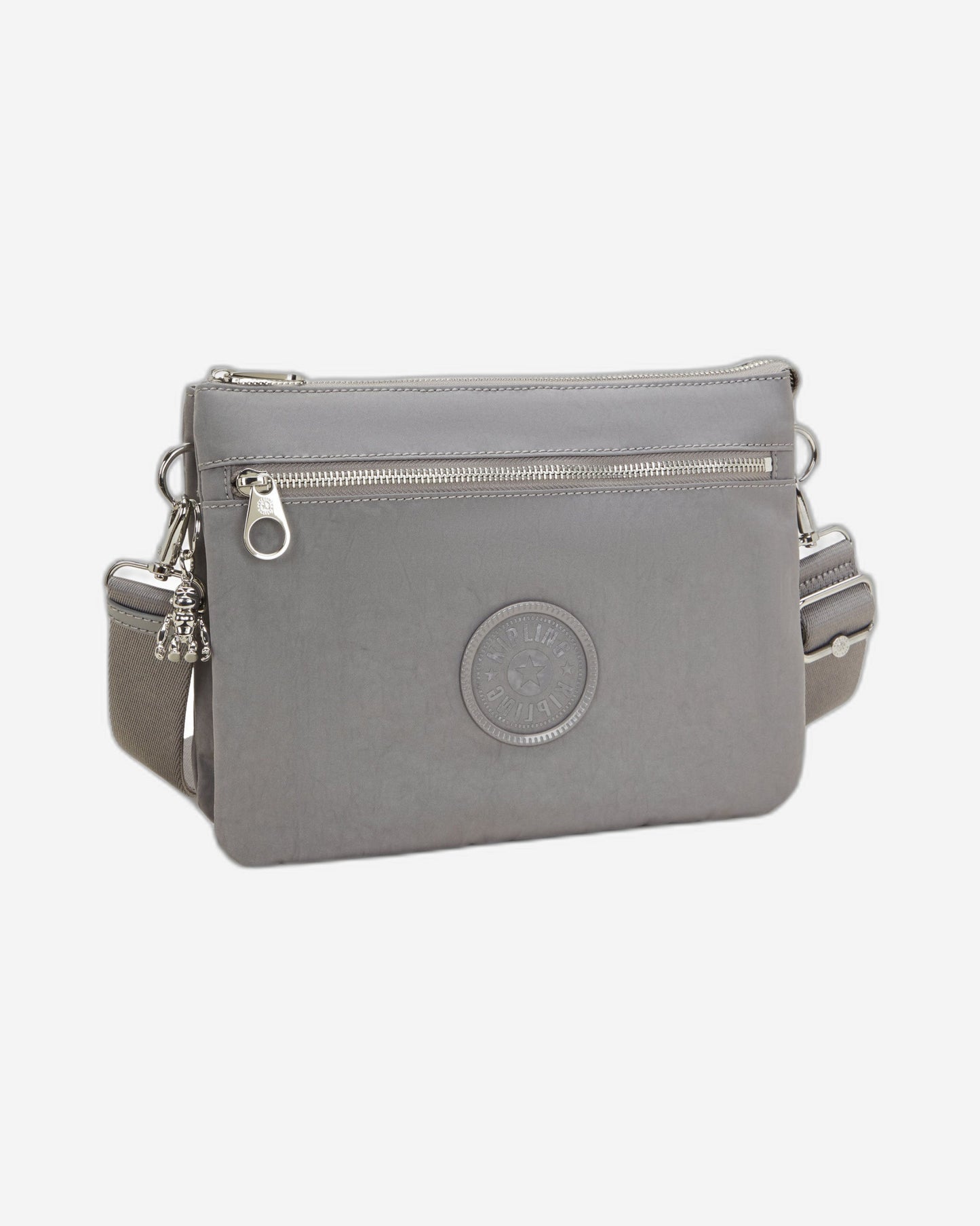 Kipling Riri L Zip Grey Spice Medium crossbody (with removable shoulderstrap) I4507-4GV