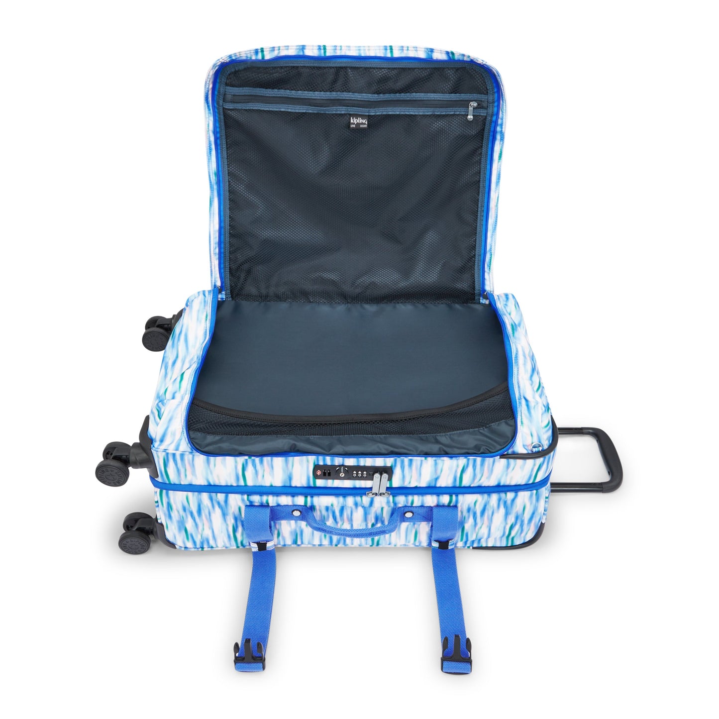 Kipling Spontaneous M Diluted Blue Medium Wheeled Luggage C2I4556-TX9