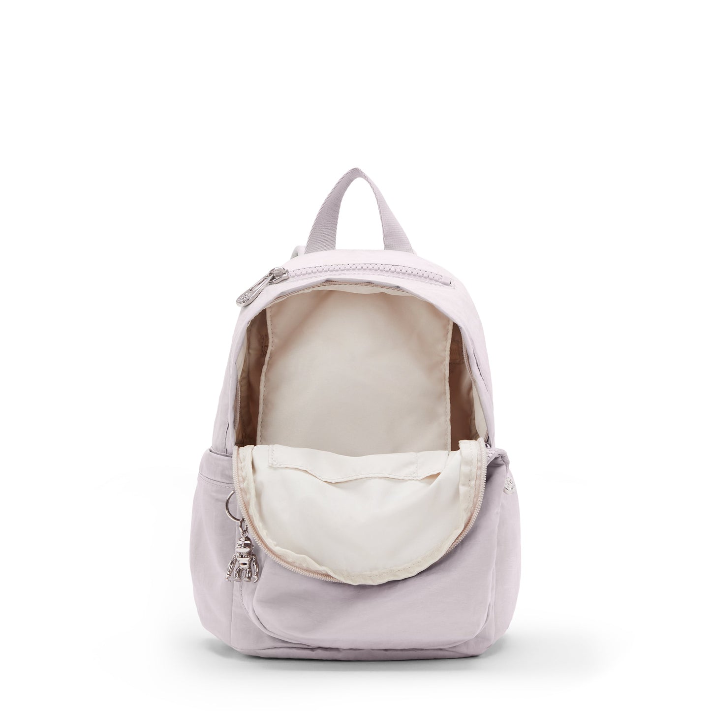 KIPLING-Delia Mini-Small Backpack-Gleam Silver-I4563-K6G