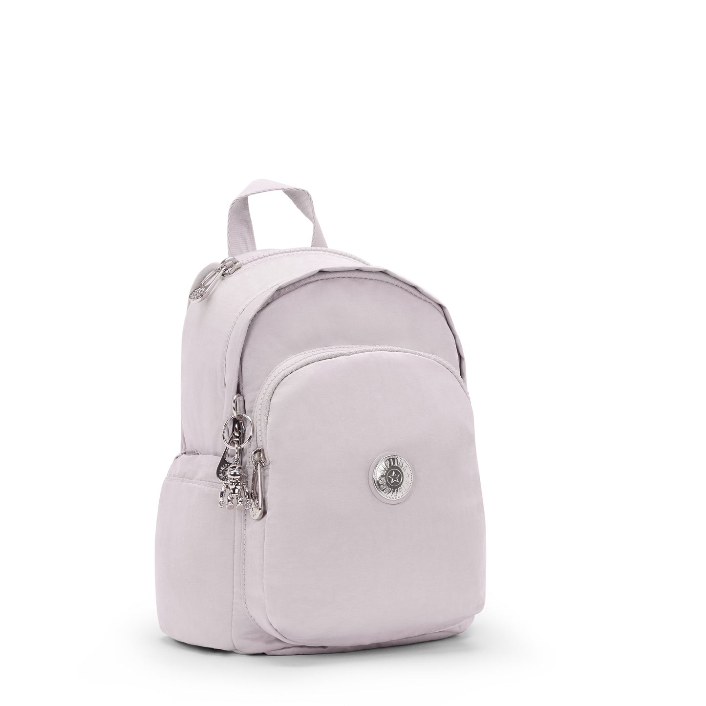 KIPLING-Delia Mini-Small Backpack-Gleam Silver-I4563-K6G