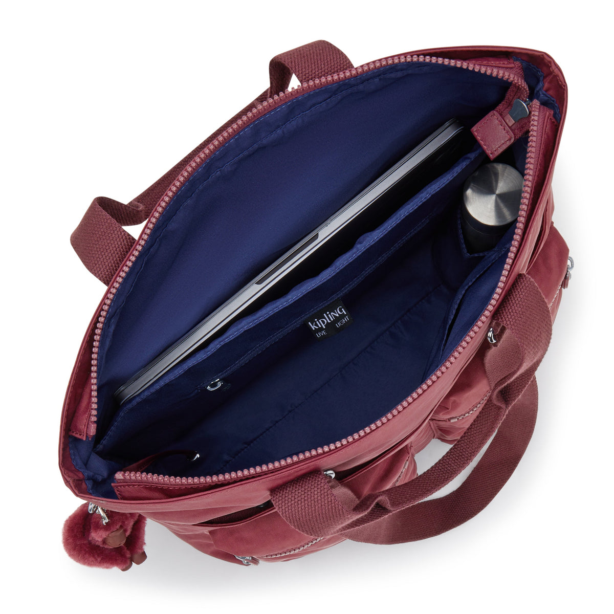 Kipling India Lounge Wine Large tote I4609-5FW