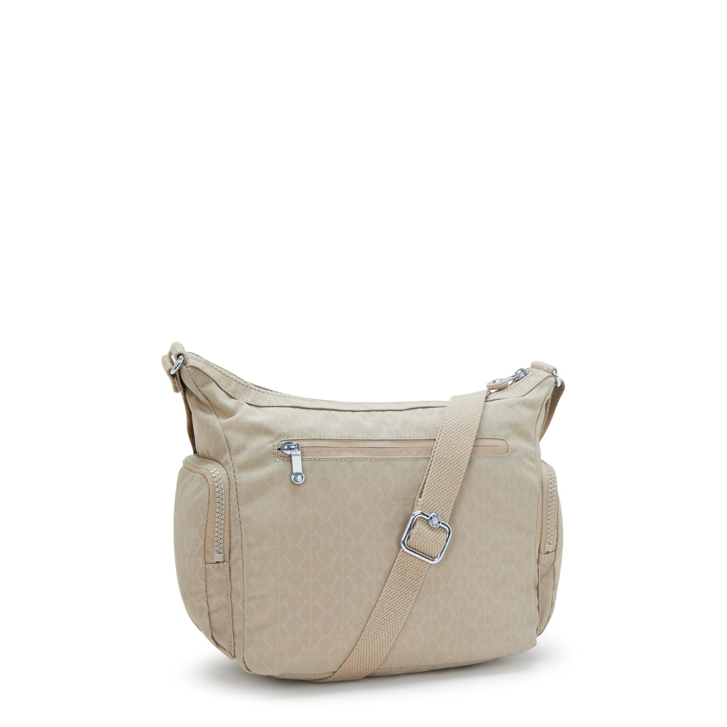 Kipling Gabb S Signature Beige Embossed Medium Crossbody Bag I4611-96A