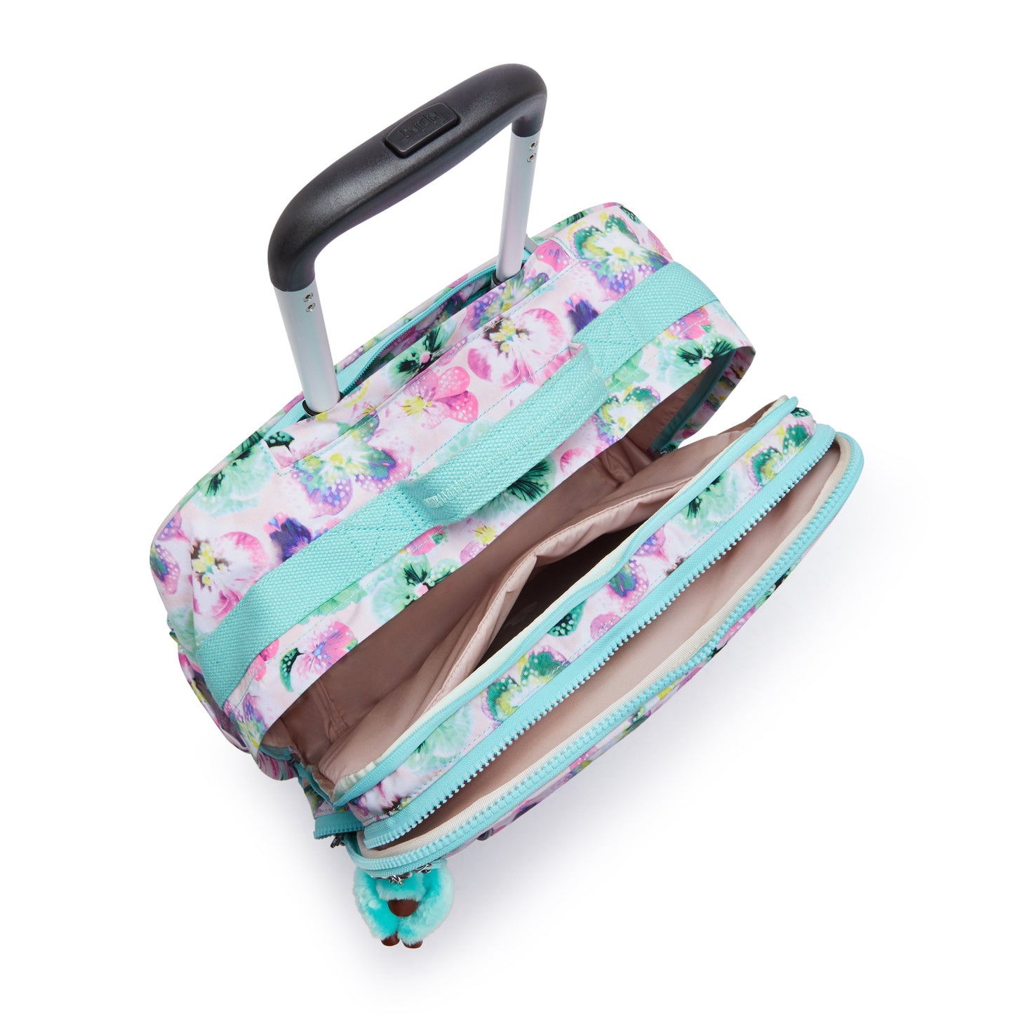 KIPLING-New Storia-Large wheeled bag-Aqua Blossom-I4847-7EC