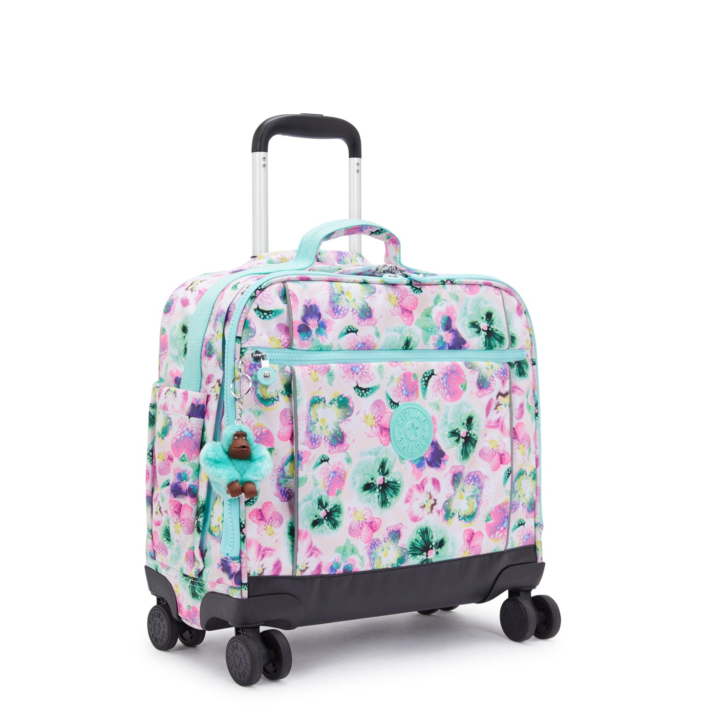 KIPLING-New Storia-Large wheeled bag-Aqua Blossom-I4847-7EC
