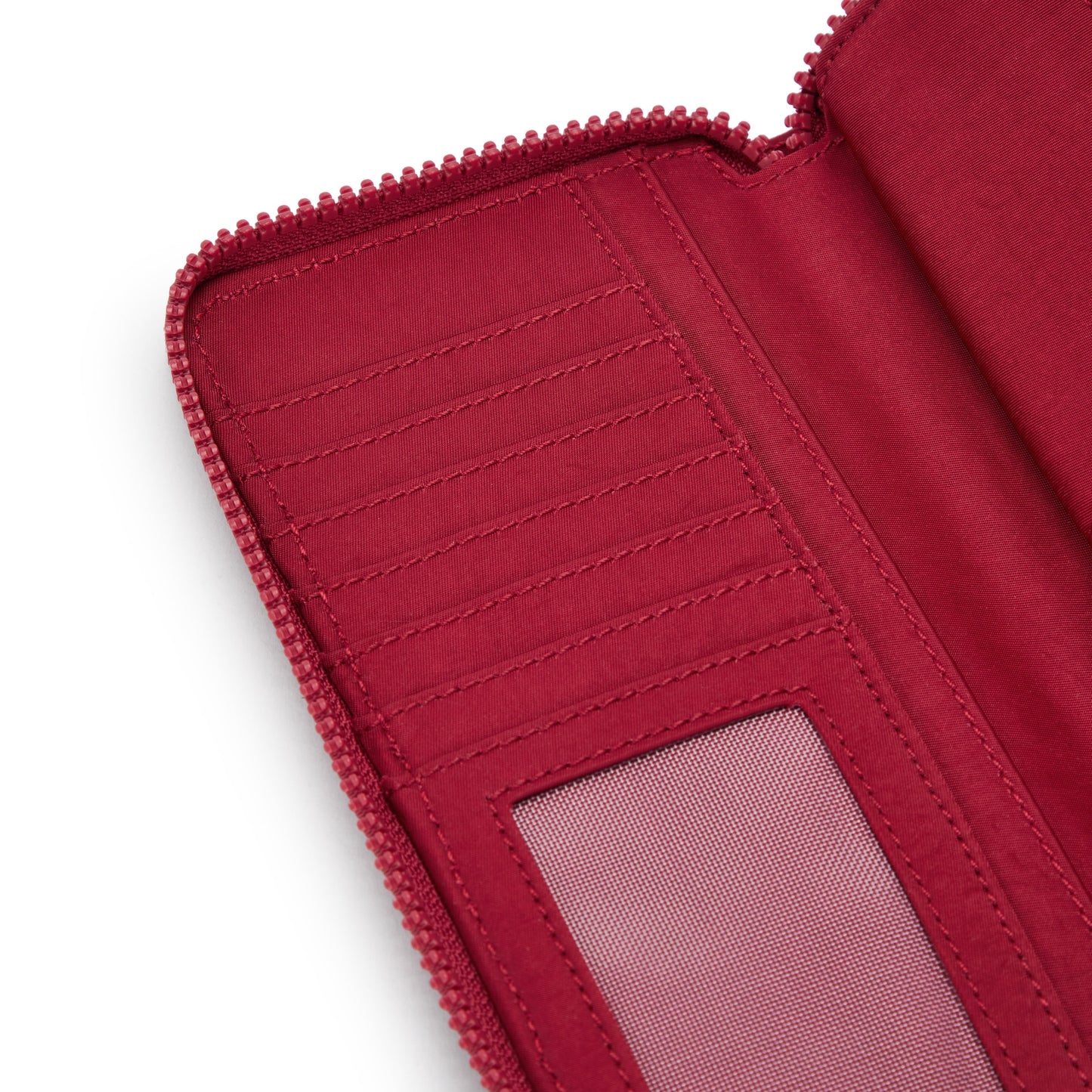 Kipling Money World Red Red Wine Large Wallet I5102-6SE