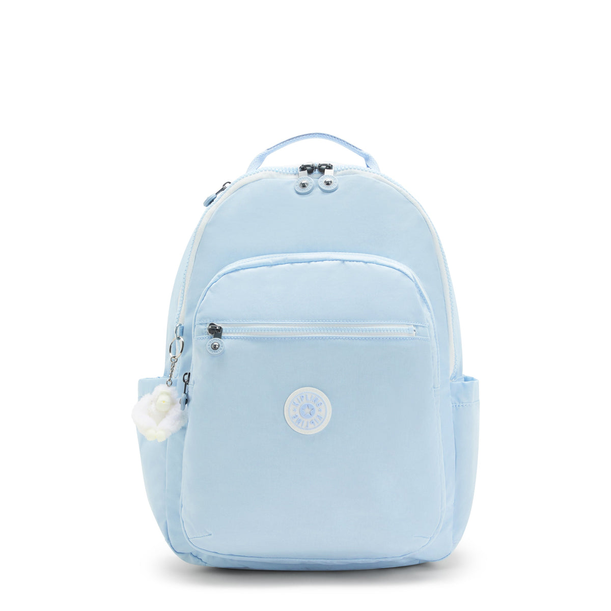 KIPLING-Seoul-Large Backpack-Frost Blue Bl-I5210-LZ8