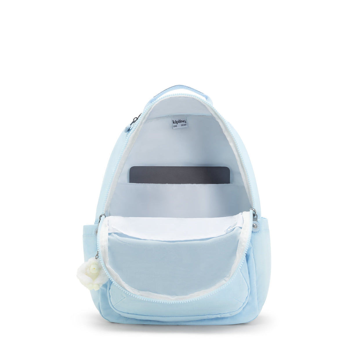 KIPLING-Seoul-Large Backpack-Frost Blue Bl-I5210-LZ8