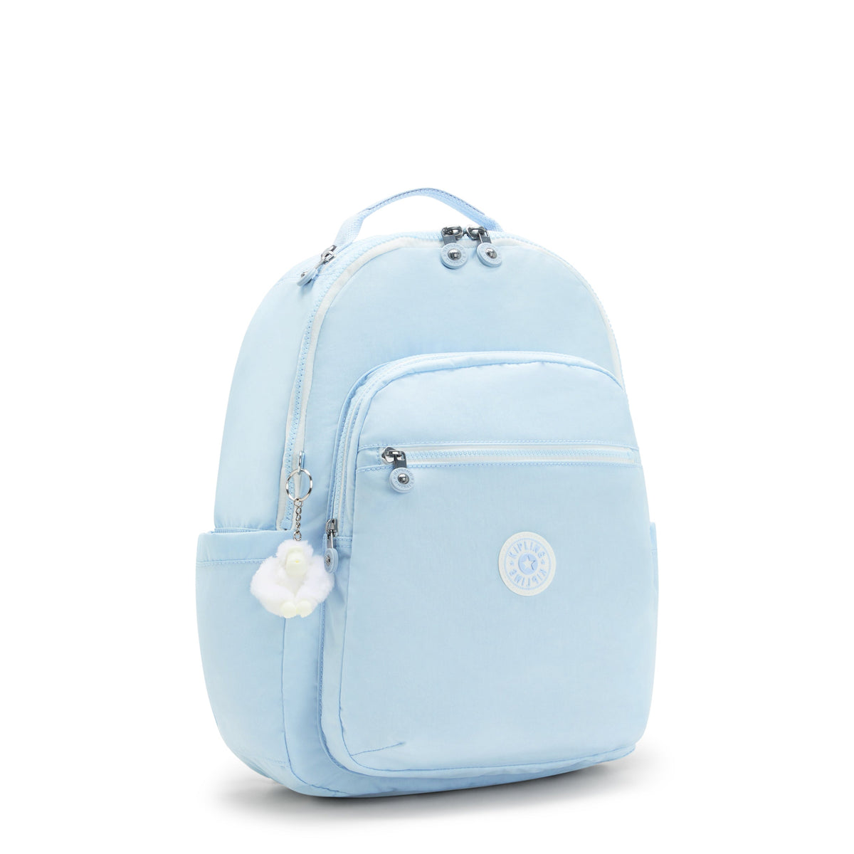 KIPLING-Seoul-Large Backpack-Frost Blue Bl-I5210-LZ8