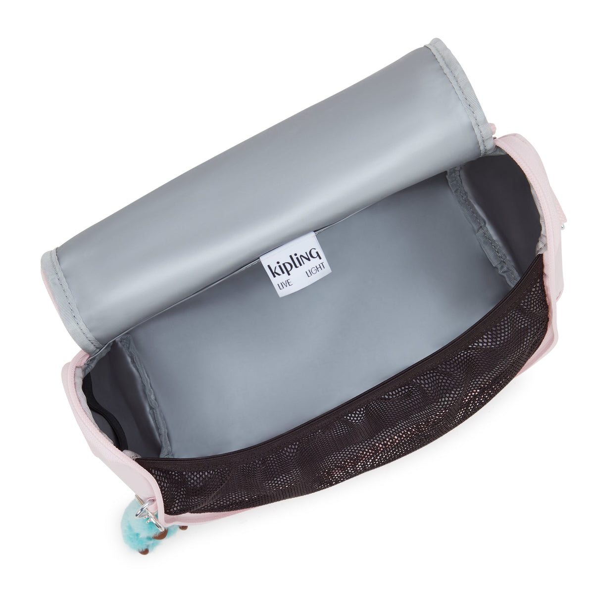 Kipling New Kichirou Sea Pink Met Large lunchbag with trolley sleeve I5356-52J