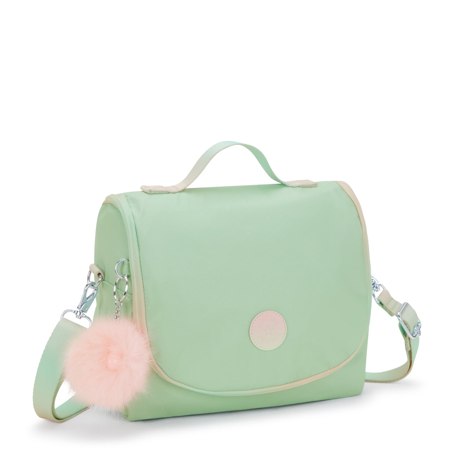 Kipling New Kichirou Soft Green Met Large Lunch Bag with Trolley Sleeve C2I5356-5KY