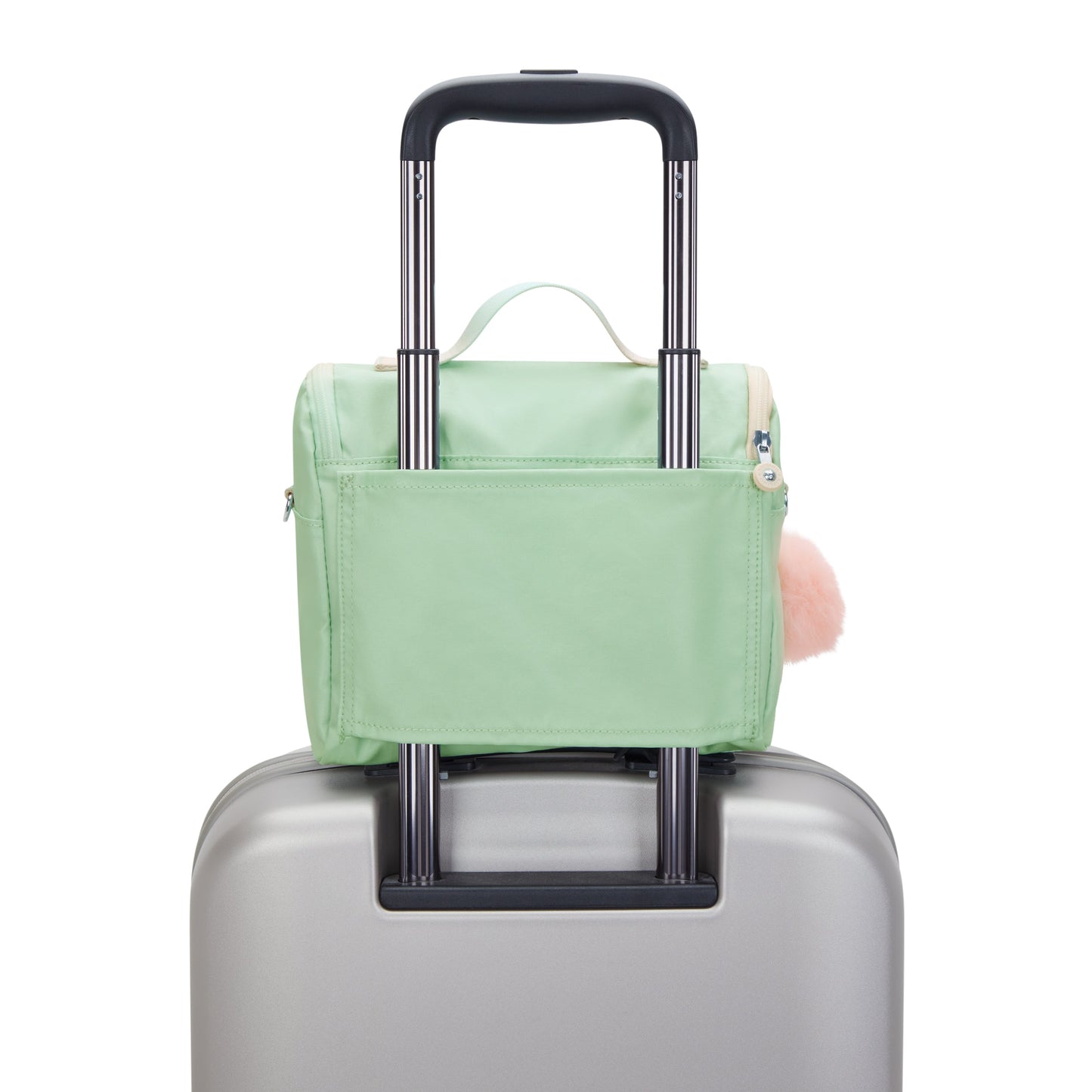 Kipling New Kichirou Soft Green Met Large Lunch Bag with Trolley Sleeve C2I5356-5KY