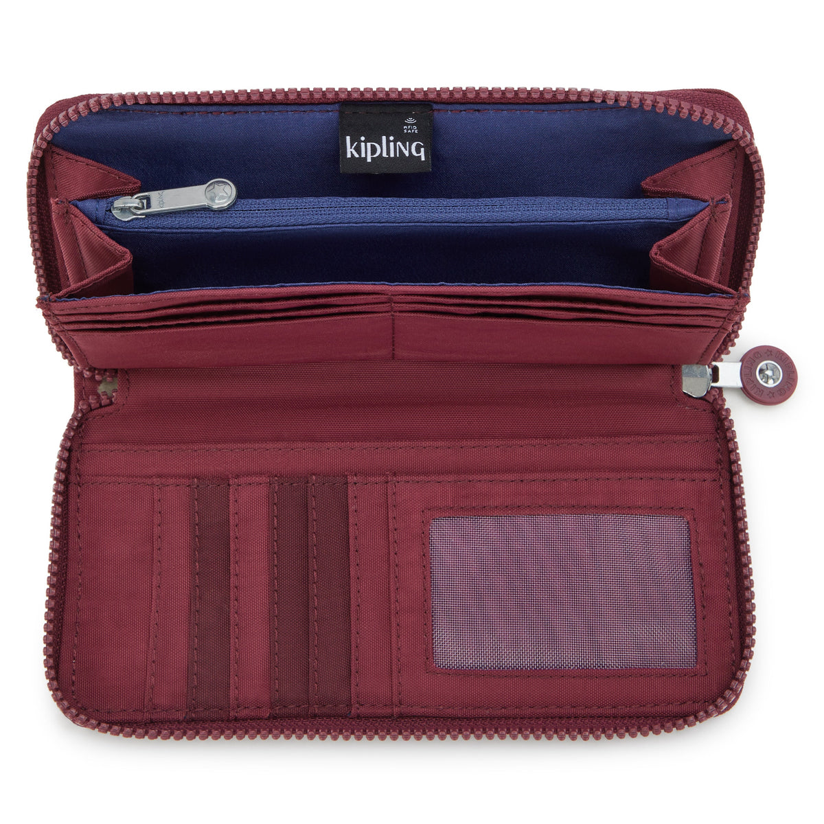 Kipling Money World Lounge Wine Large wallet I5411-5FW