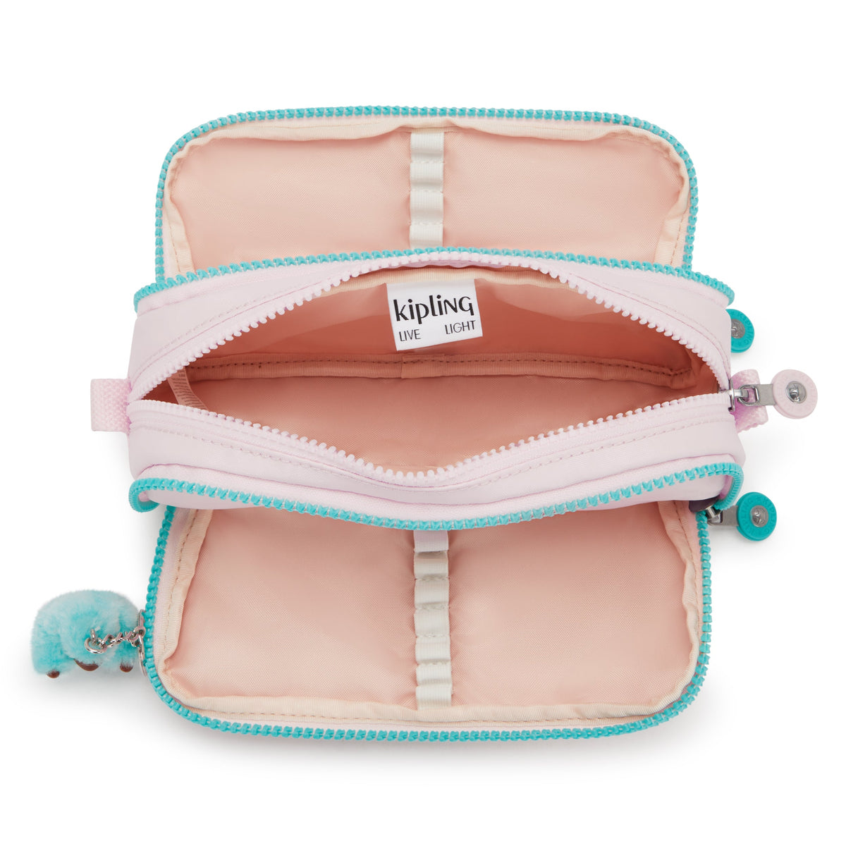Kipling Gitroy Sea Pink Met Large pencase I5702-52J