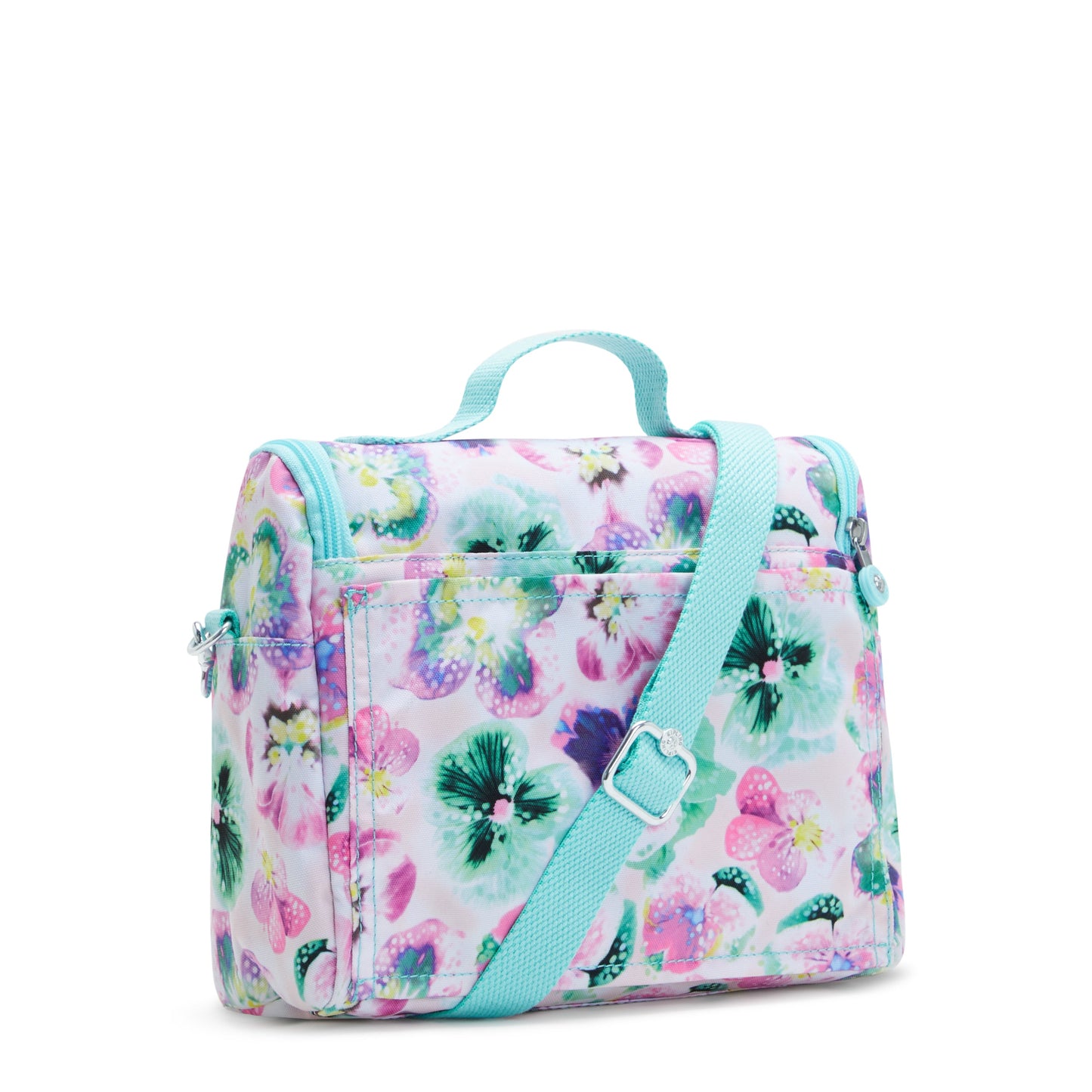 KIPLING-New Kichirou-Large lunchbox (with trolley sleeve)-Aqua Blossom-I5749-7EC