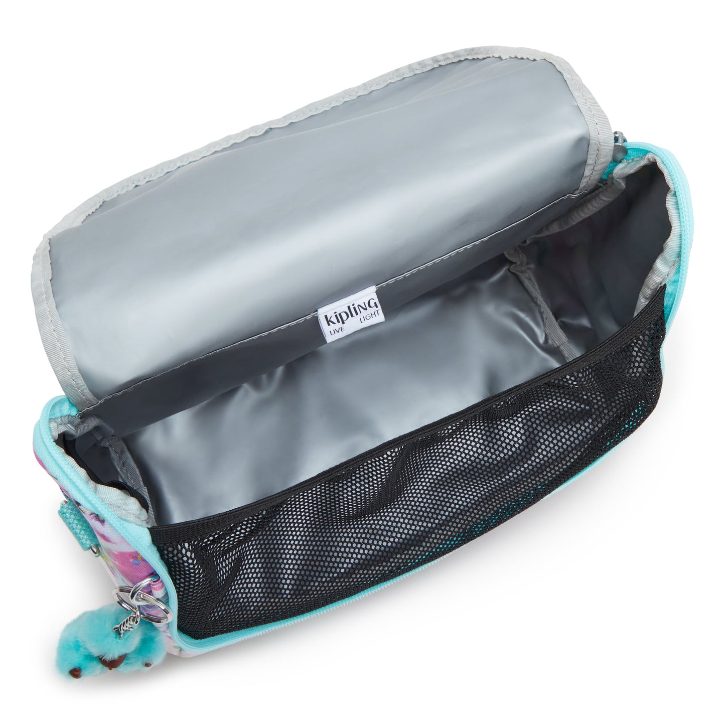 KIPLING-New Kichirou-Large lunchbox (with trolley sleeve)-Aqua Blossom-I5749-7EC