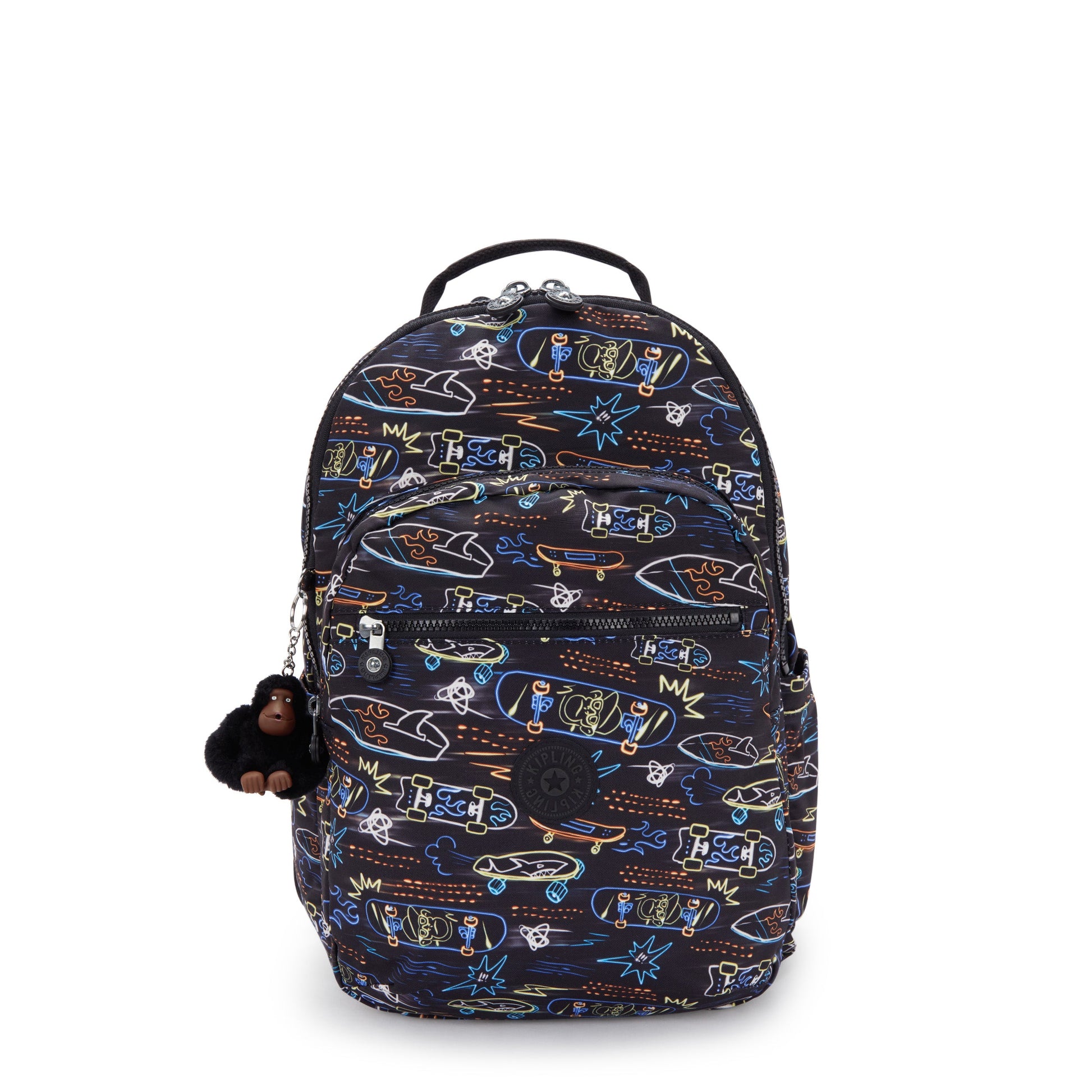 Kipling Seoul Lap Neon Skate Large backpack with laptop compartment I5816-71M