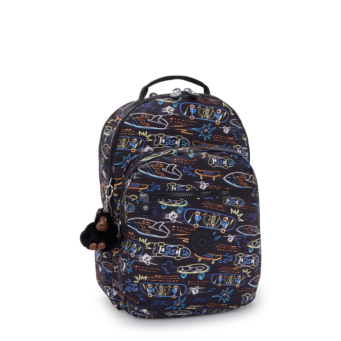 Kipling Seoul Lap Neon Skate Large backpack with laptop compartment I5816-71M