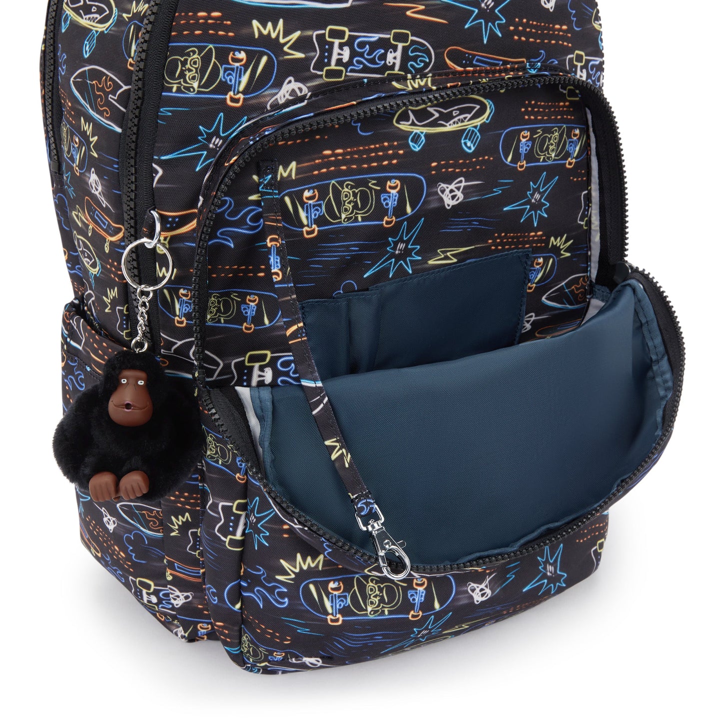 Kipling Seoul Lap Neon Skate Large backpack with laptop compartment I5816-71M
