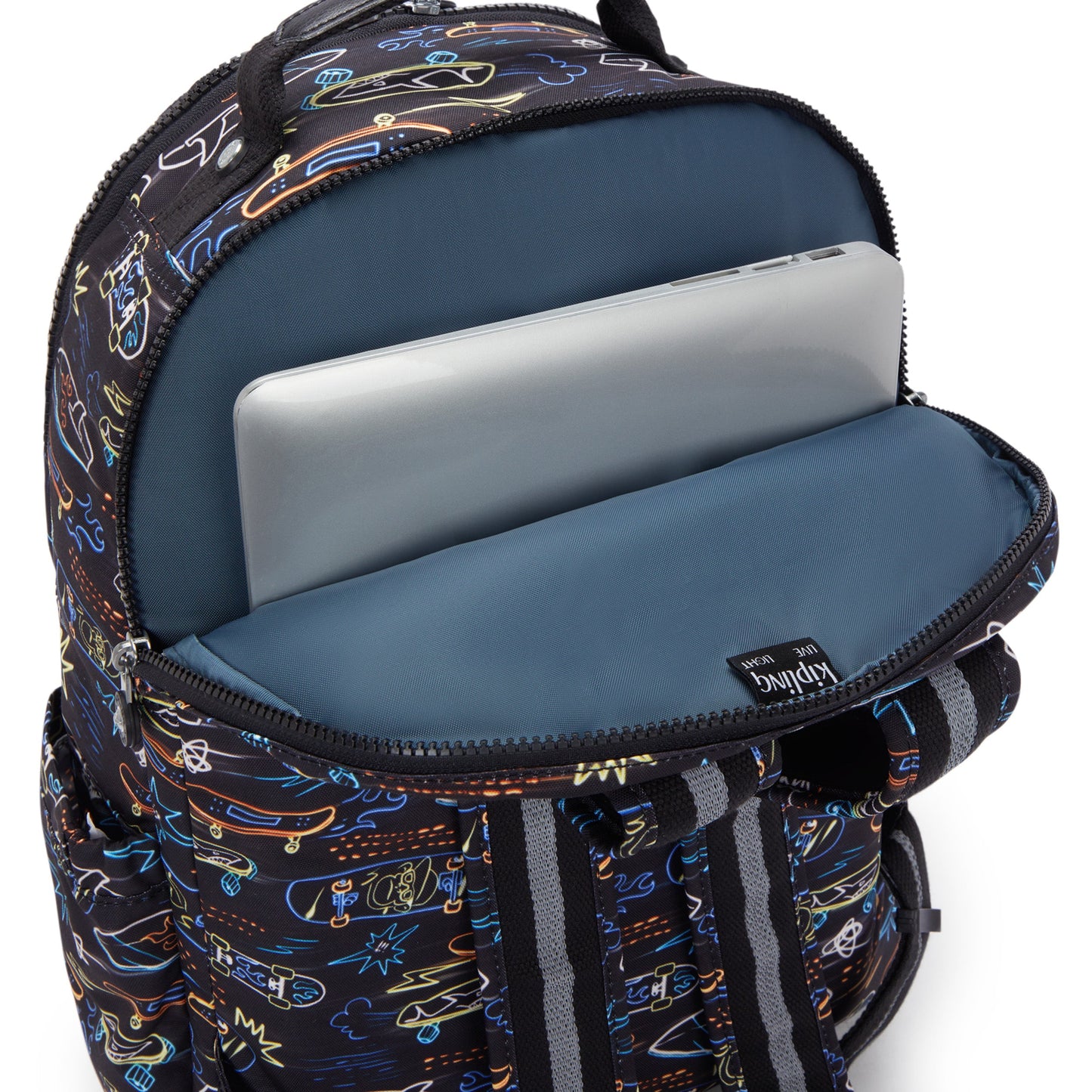 Kipling Seoul Lap Neon Skate Large backpack with laptop compartment I5816-71M