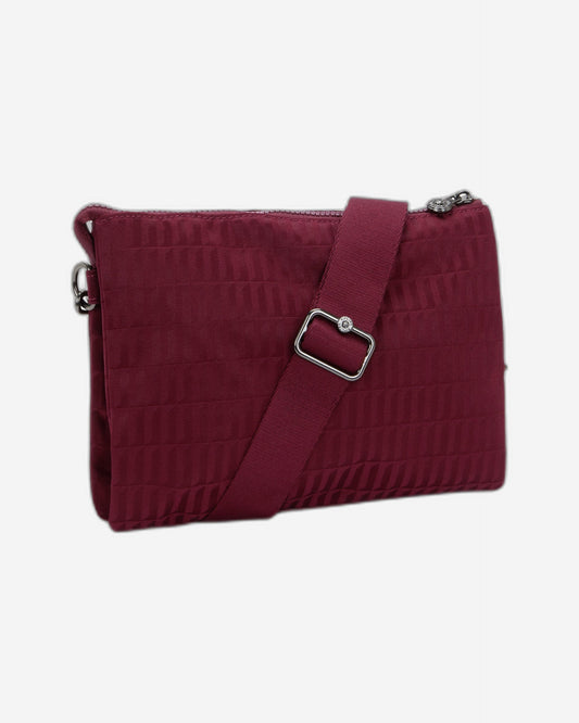 Kipling Riri L Maroon Tile Jq Medium crossbody (with removable shoulderstrap) I5954-9HX