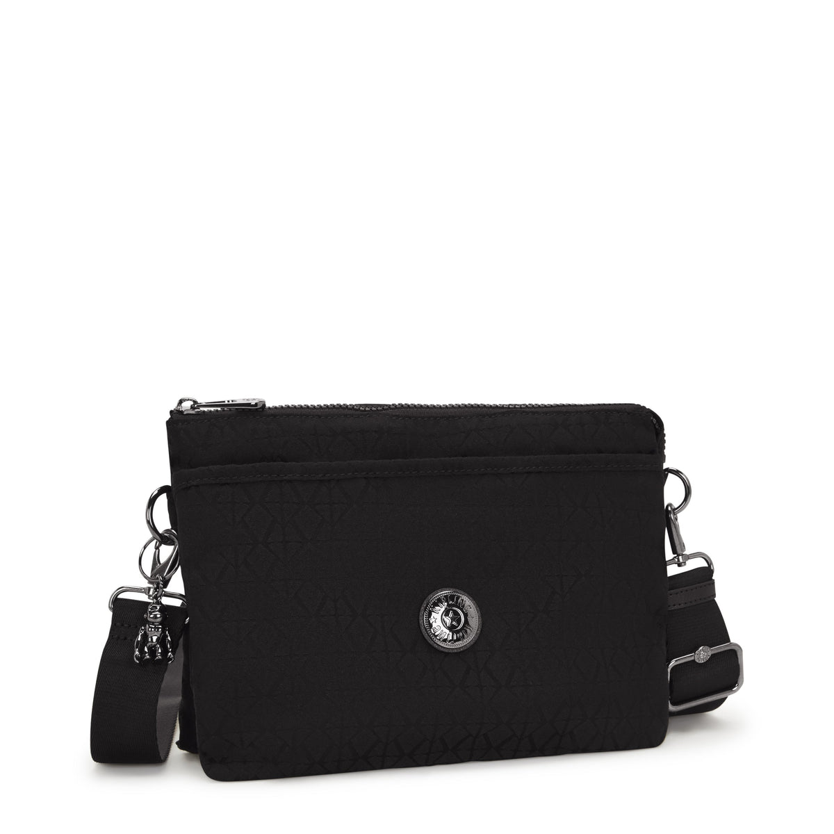 Kipling Riri L Black Sign Jq Medium Crossbody I5954-Y12