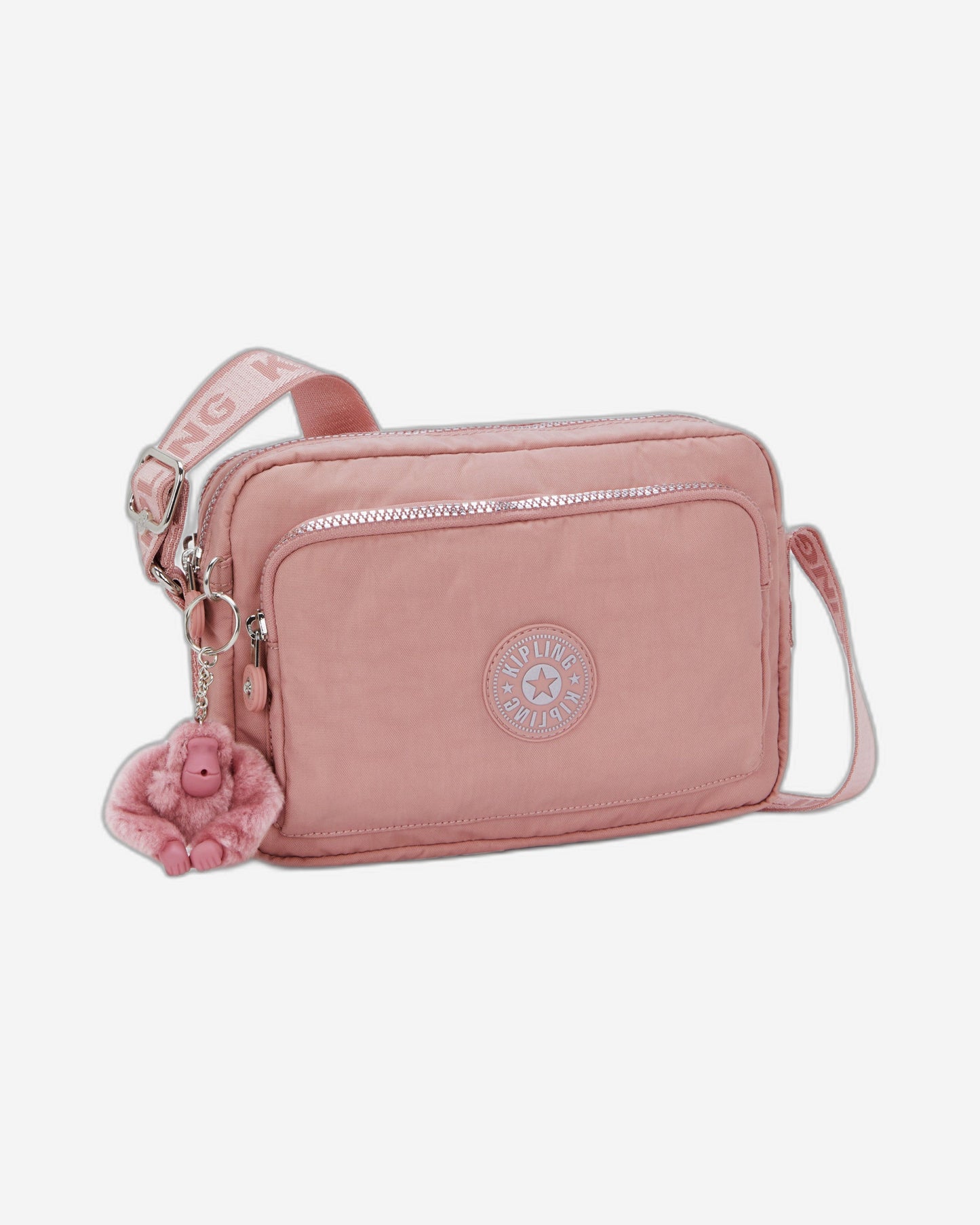 Kipling Abanu M Zip Glorious Pink Medium crossbody I5986-8HB