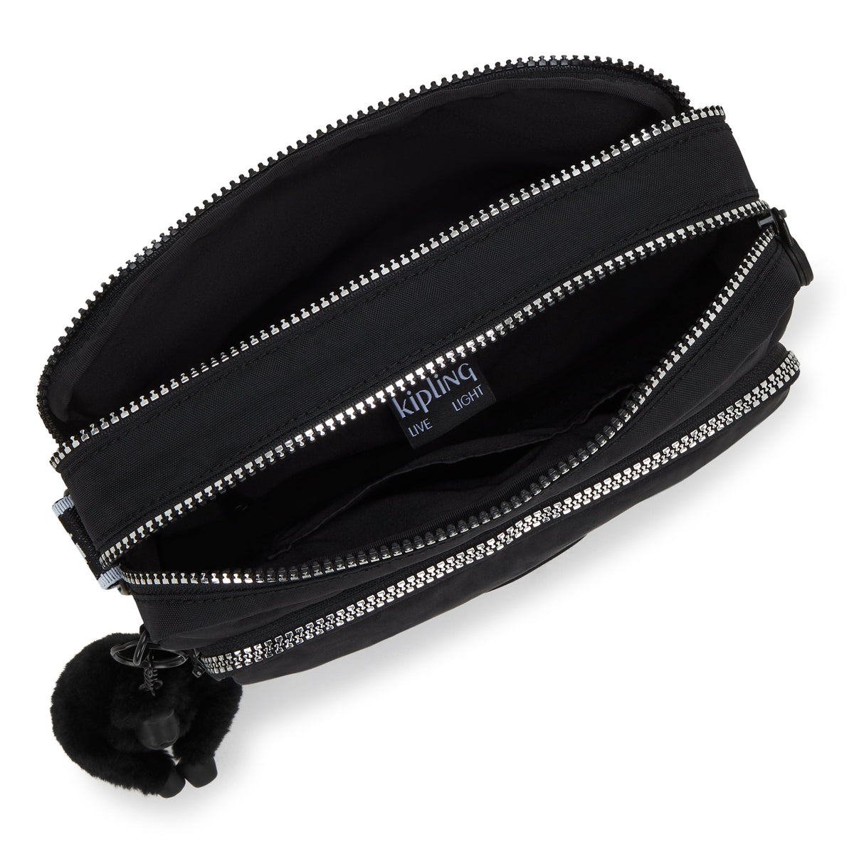 Kipling Abanu M Zip Glorious Silver Medium Crossbody I5986-9SB