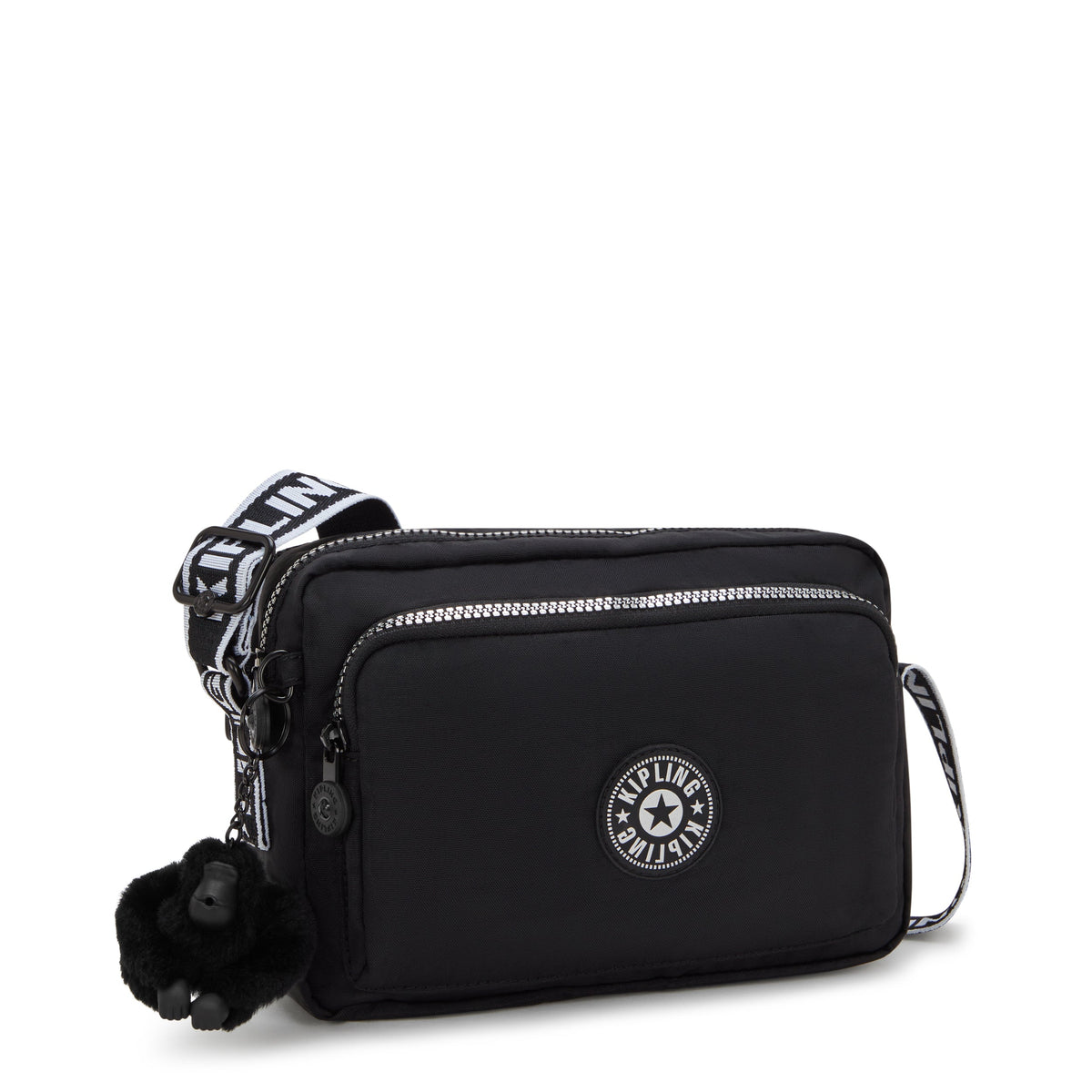 Kipling Abanu M Zip Glorious Silver Medium Crossbody I5986-9SB