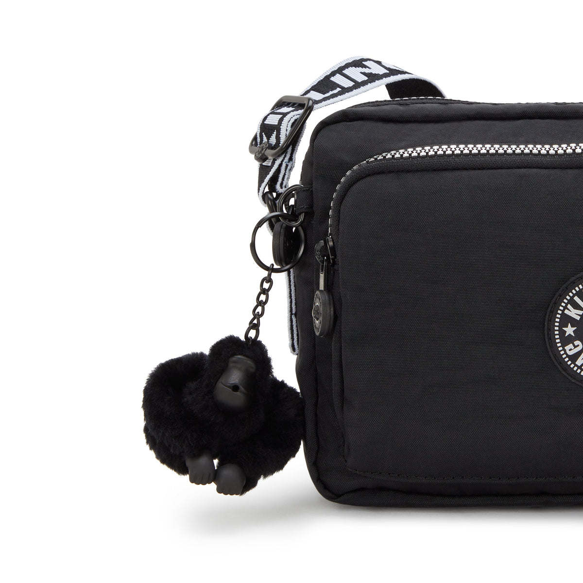 Kipling Abanu M Zip Glorious Silver Medium Crossbody I5986-9SB
