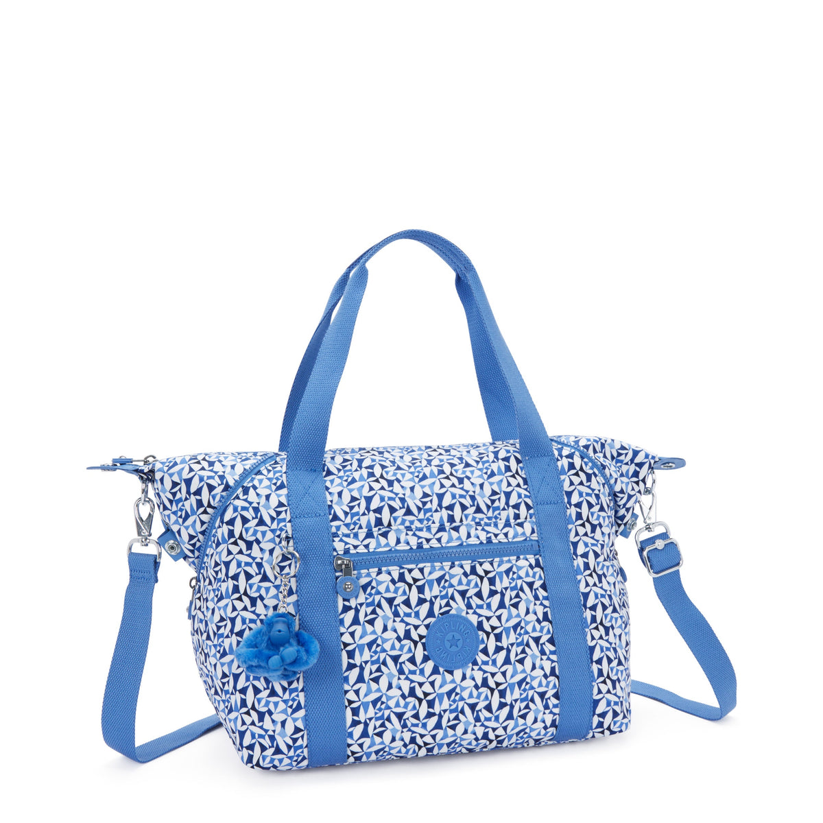 Kipling Art Crazy Leaves Medium Tote With Removable Shoulderstrap I5991-1DU