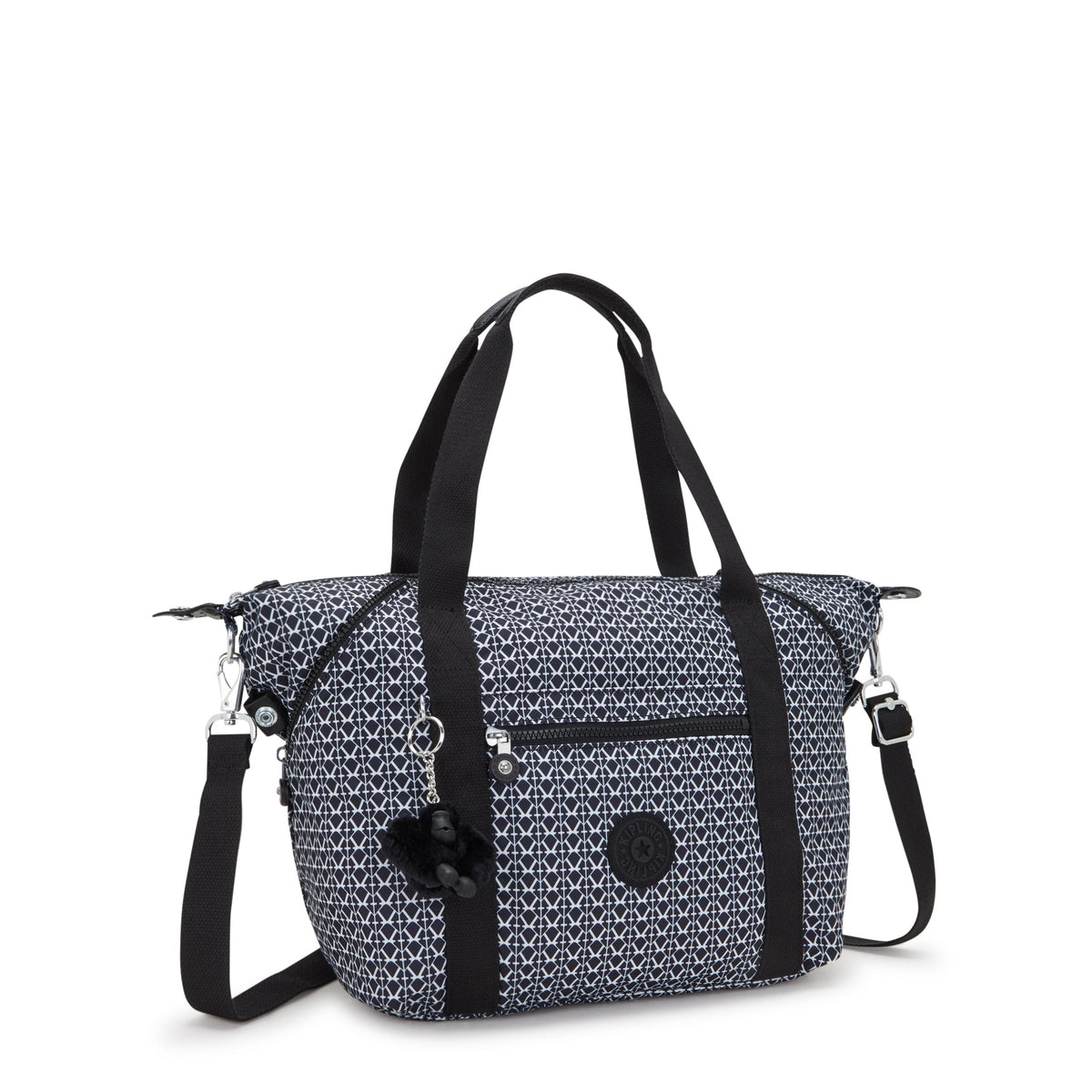 KIPLING-Art-Medium tote (with removable shoulderstrap)-Signature Print-I5991-DD2