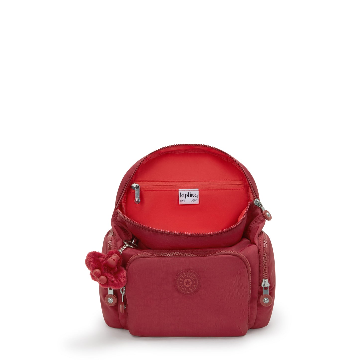 Kipling City Zip Mini Funky Red Small Backpack I6046-4SS