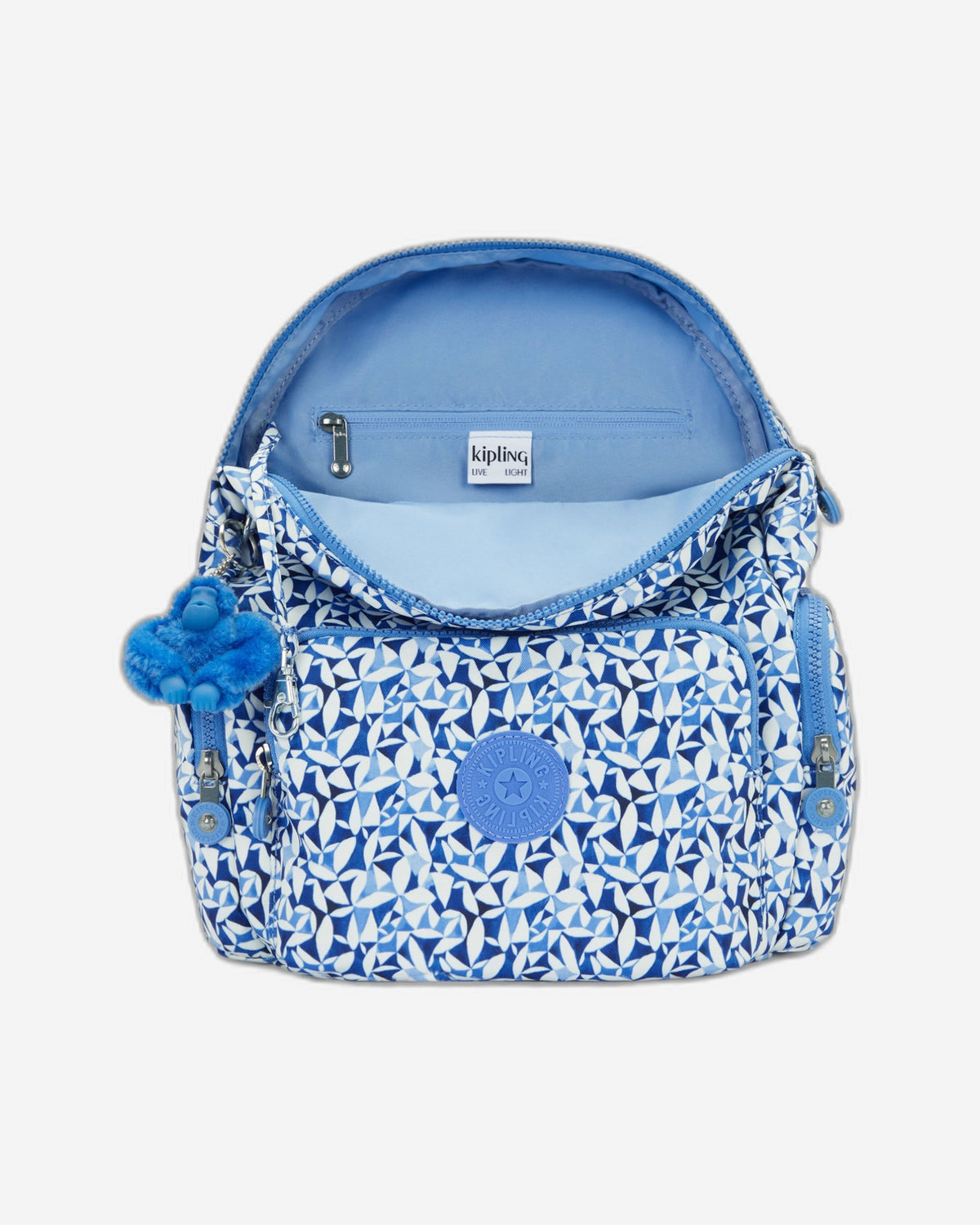 Kipling City Zip S Crazy Leaves Small Backpack I6345-1DU