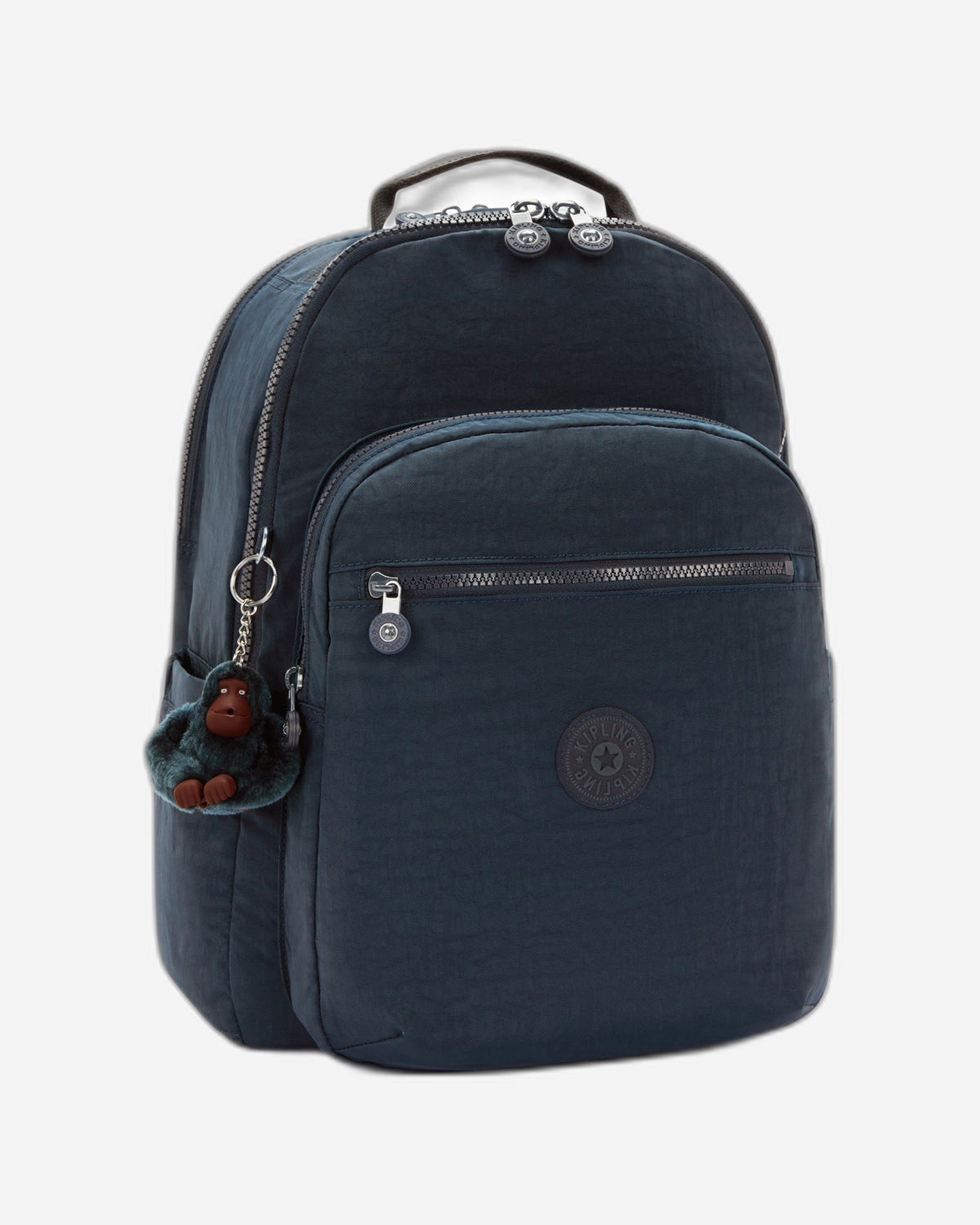 Kipling Seoul College Extra True Blue Tonal Large backpack with laptop compartment I6350-4DX