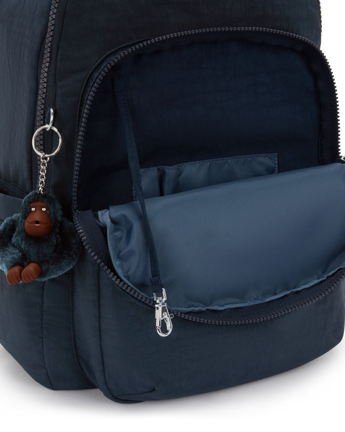 Kipling Seoul College Extra True Blue Tonal Large backpack with laptop compartment I6350-4DX