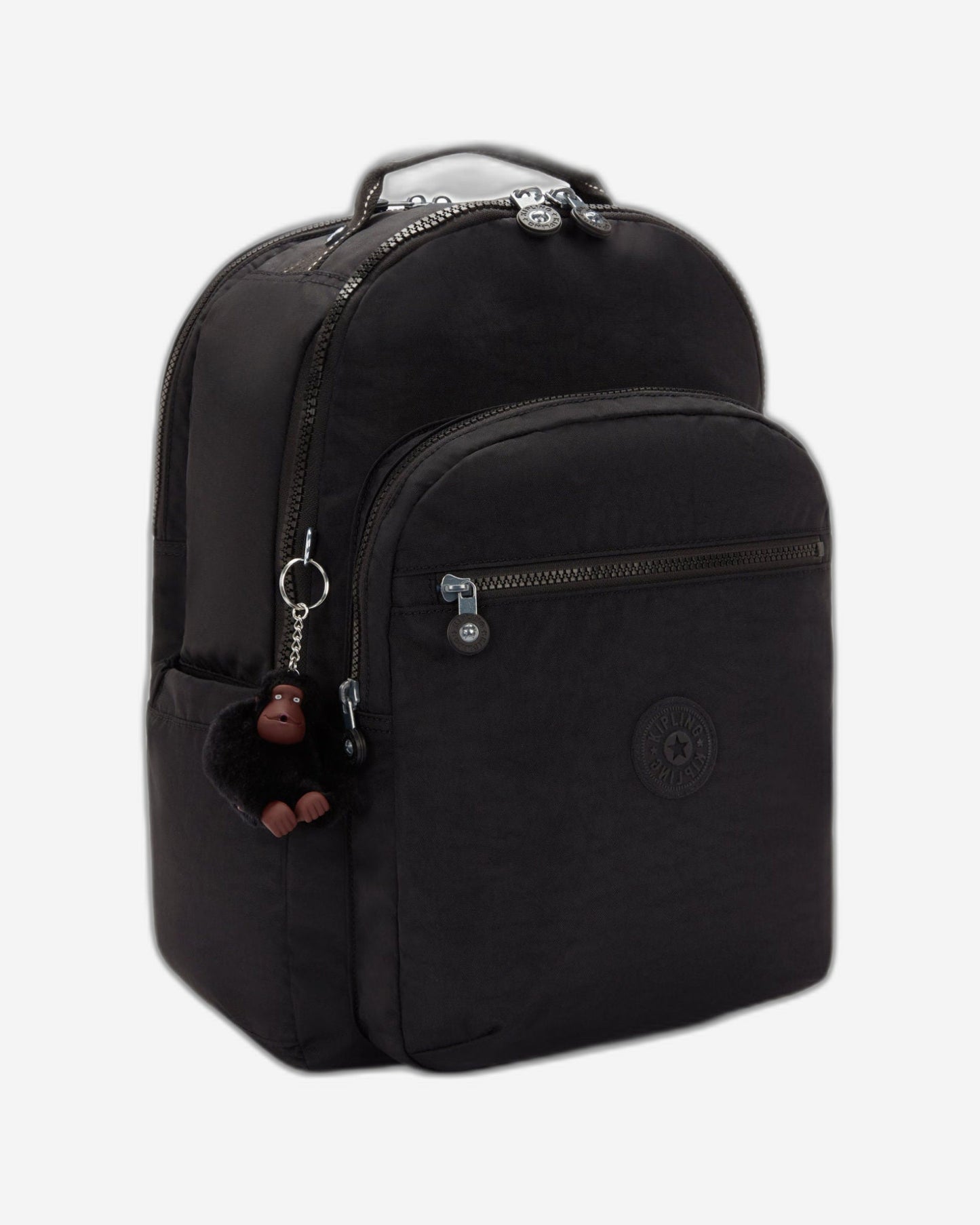 Kipling Seoul College Extra True Black Large backpack with laptop compartment I6350-J99