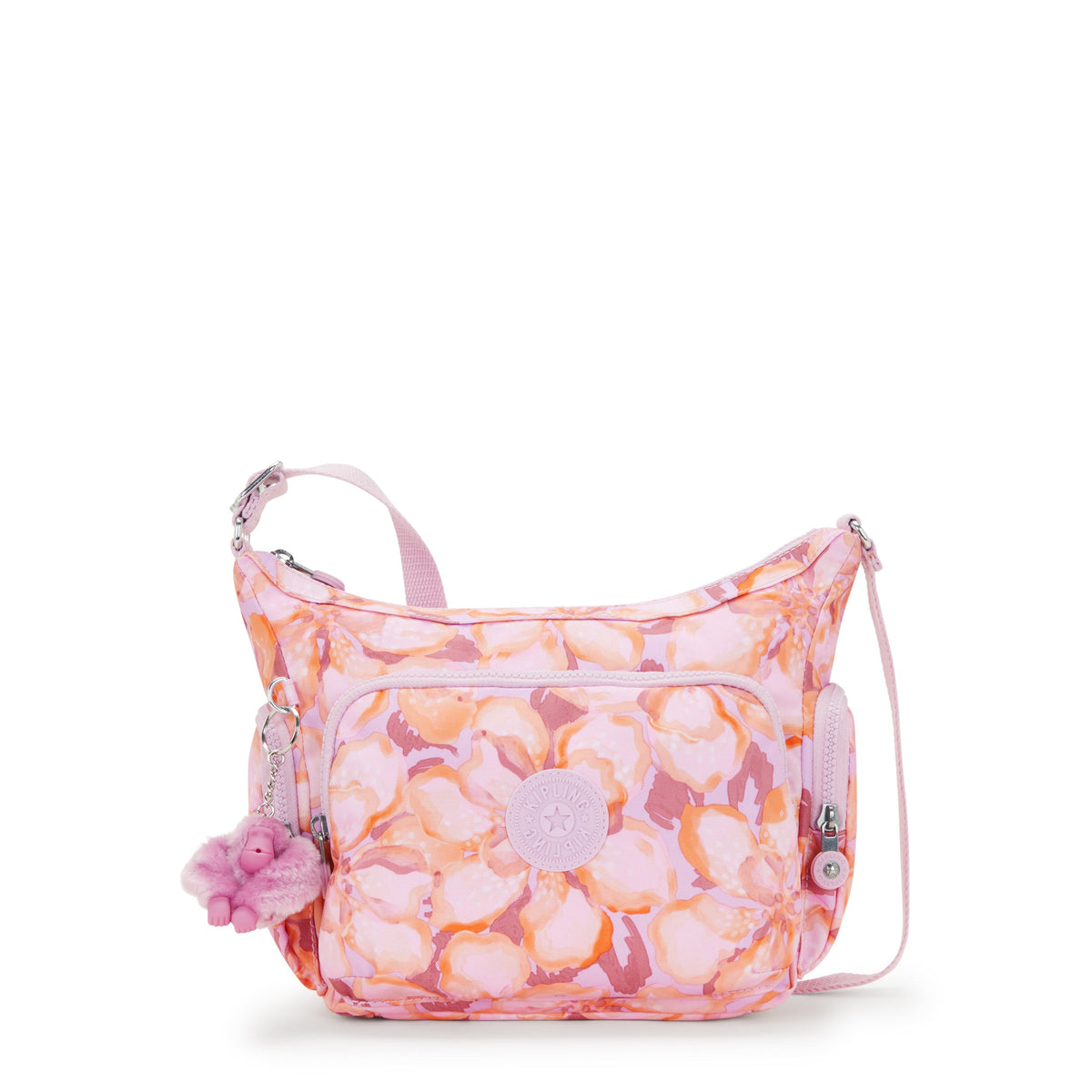 KIPLING-Gabb S-Medium Crossbody Bag with Adjustable Straps-Floral Powder-I6607-ES4
