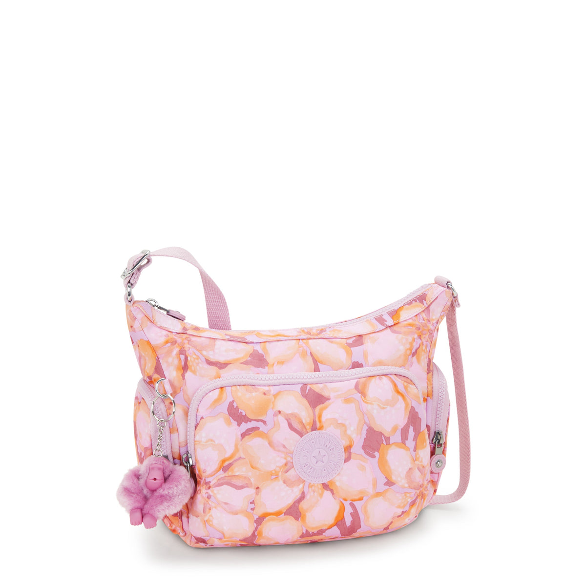 KIPLING-Gabb S-Medium Crossbody Bag with Adjustable Straps-Floral Powder-I6607-ES4